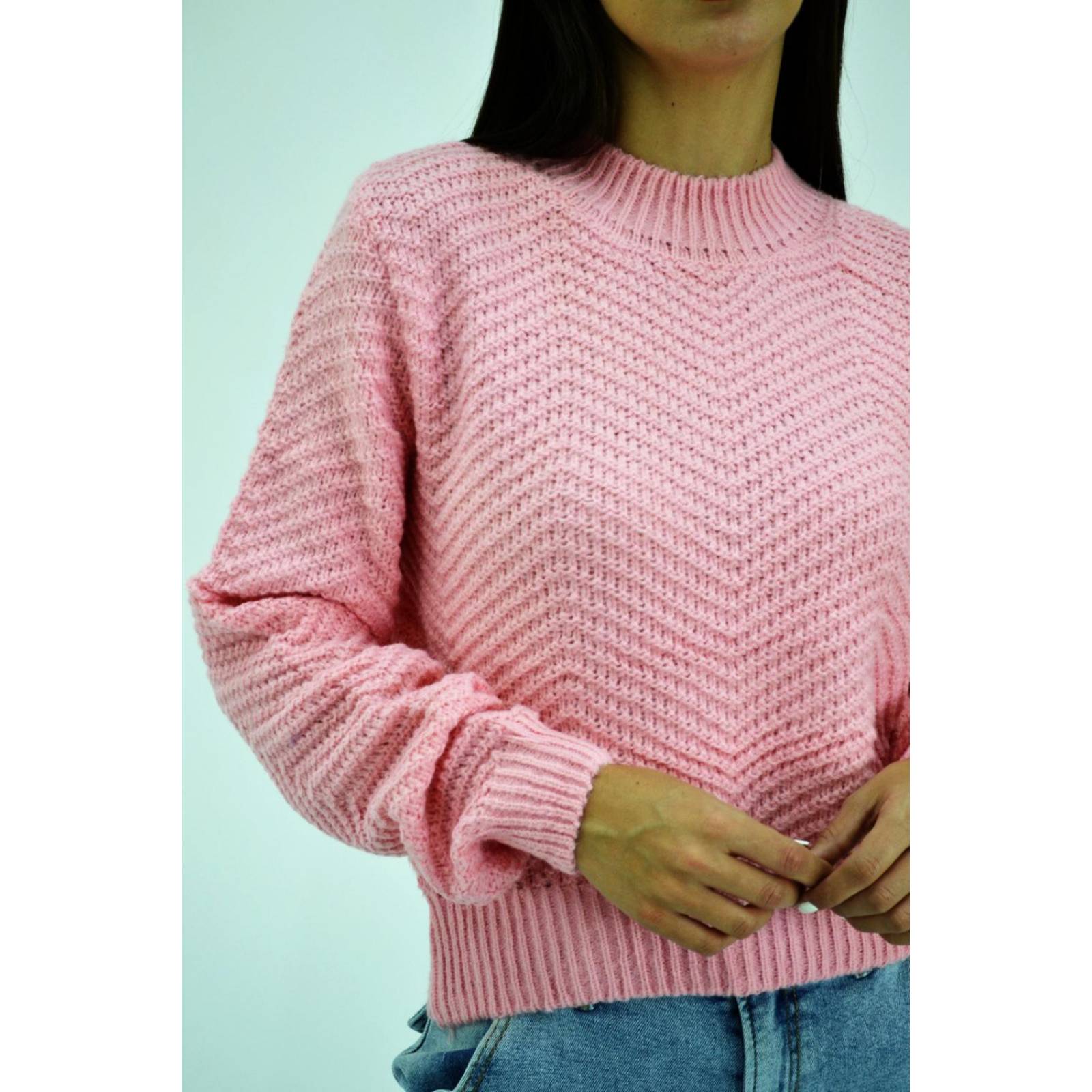 Sueter tejido de punto Juvenil, 6906 (Rosa) 