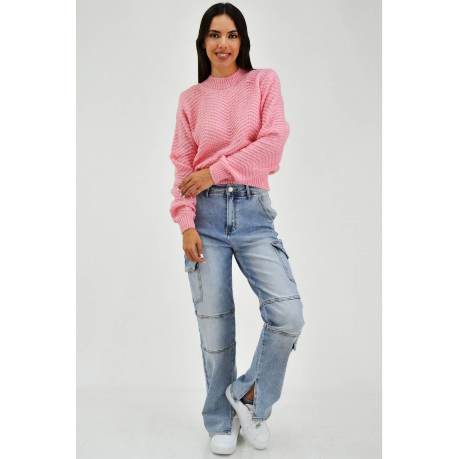 Sueter tejido de punto Juvenil, 6906 (Rosa) 