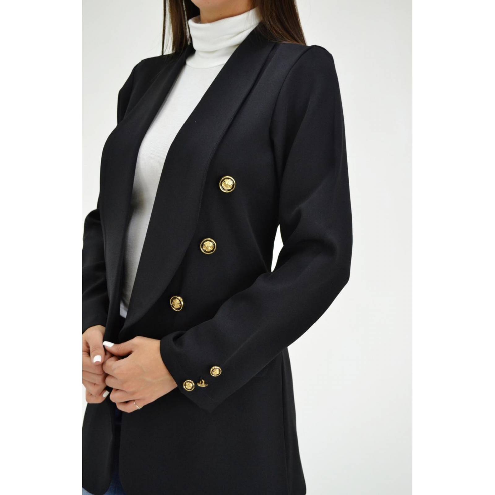 Blazer largo Roman Fashion /Juvenil, 2846 (Negro)