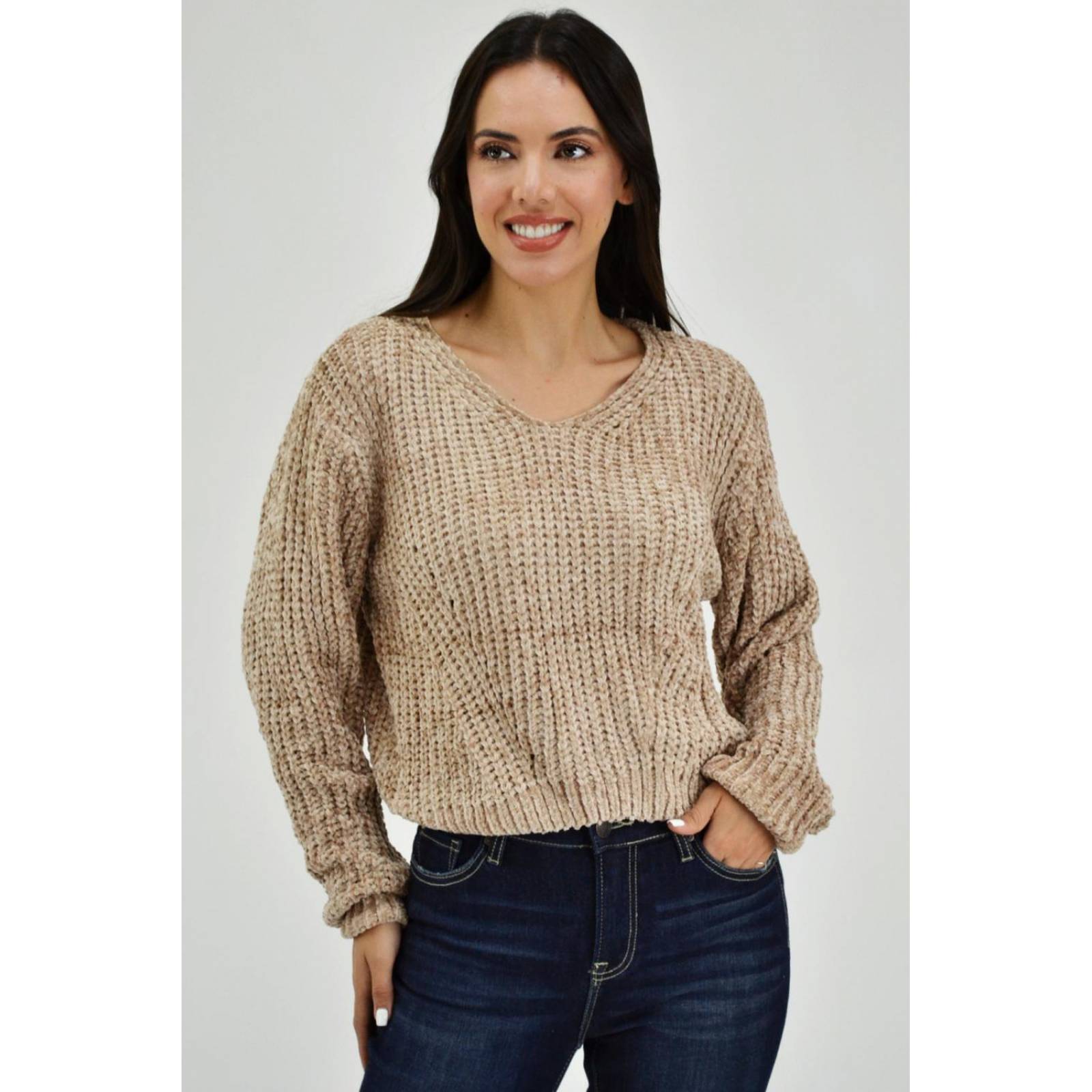 Sueter tejido juvenil, 0625 (Beige) 