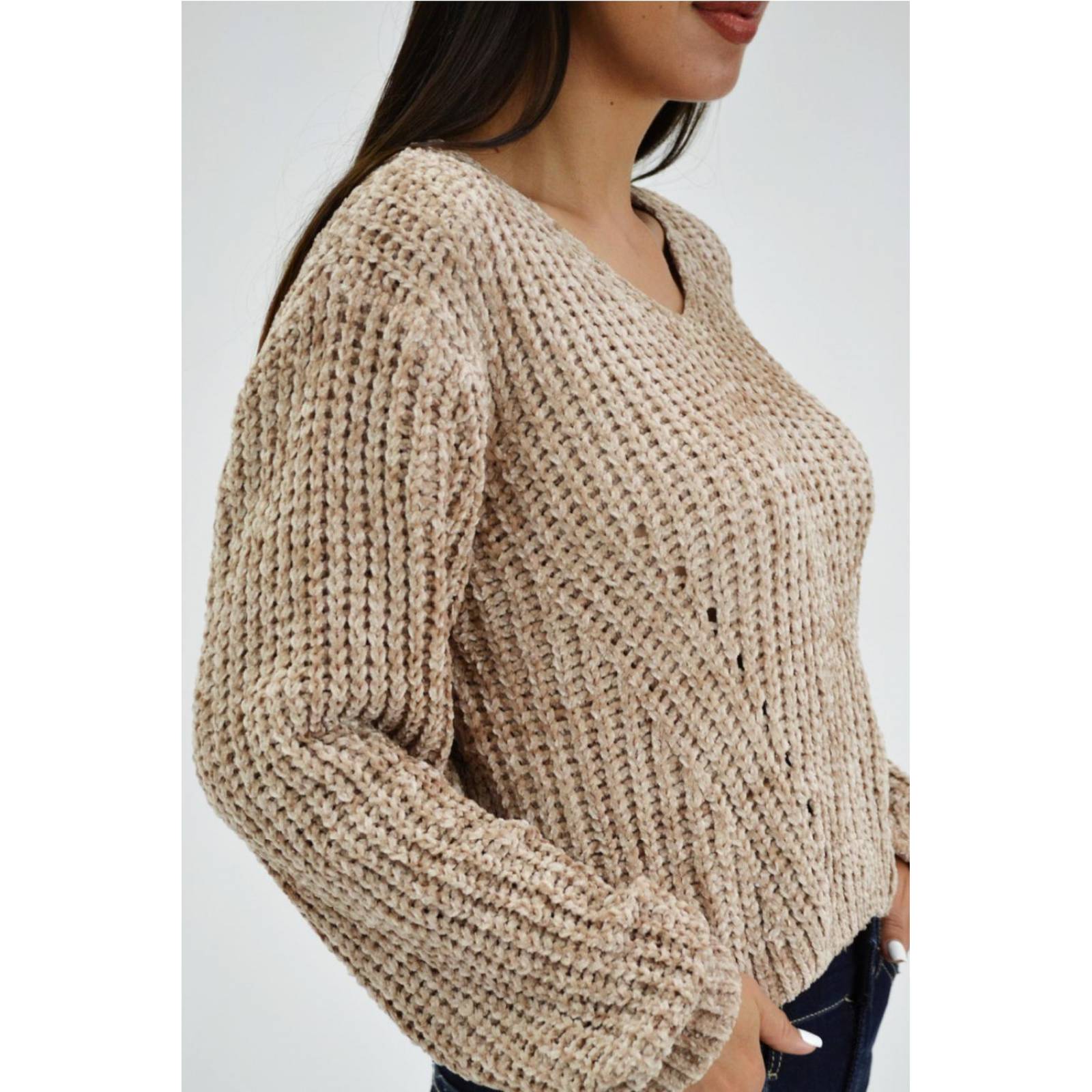 Sueter tejido juvenil, 0625 (Beige) 