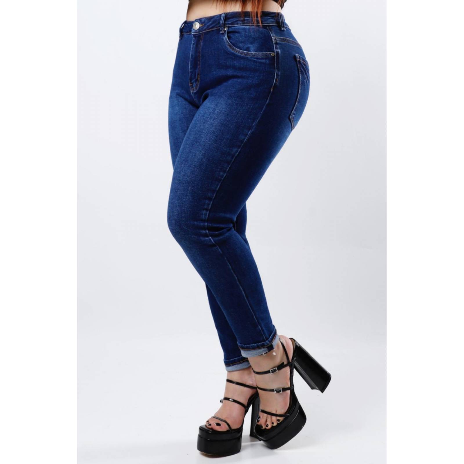 Jeans skinny con strech /Tallas Extras, 965 (Mezclilla Dark)