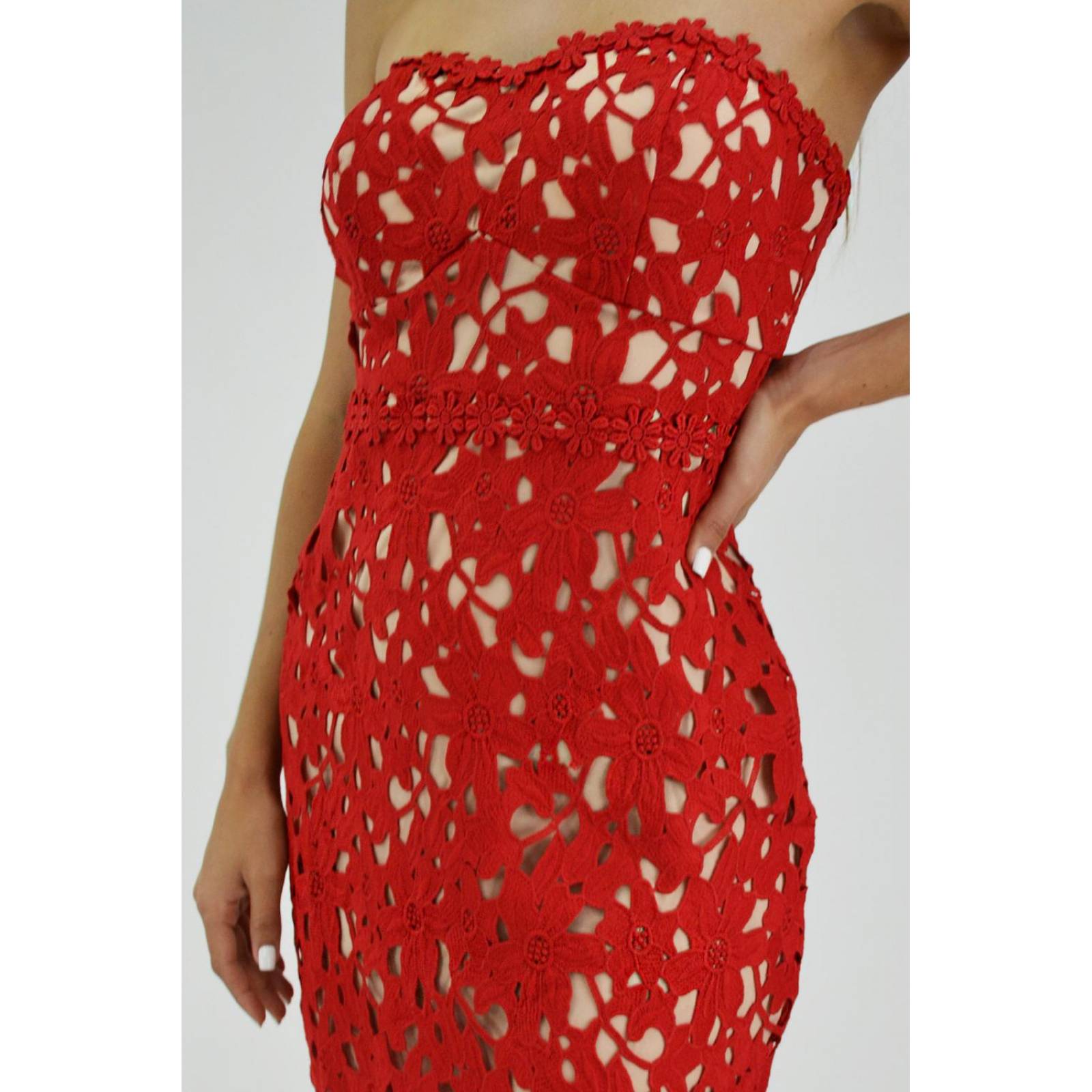 Vestido de encanje Roman Fashion /Juvenil, 7745 (Rojo) 