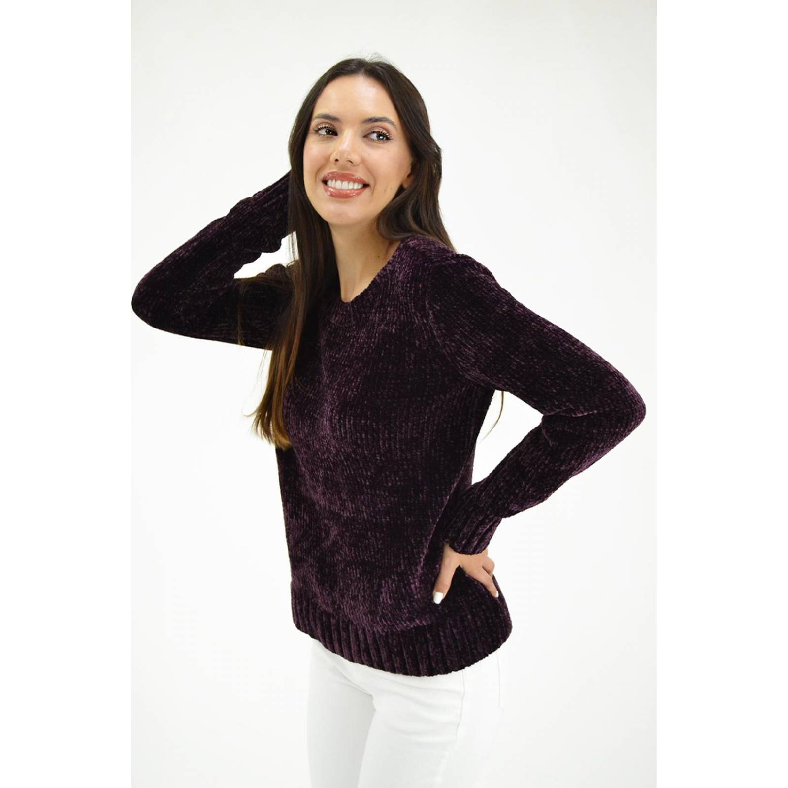 Sueter tejido Roman Fashion /Juvenil, 108 (Morado) 