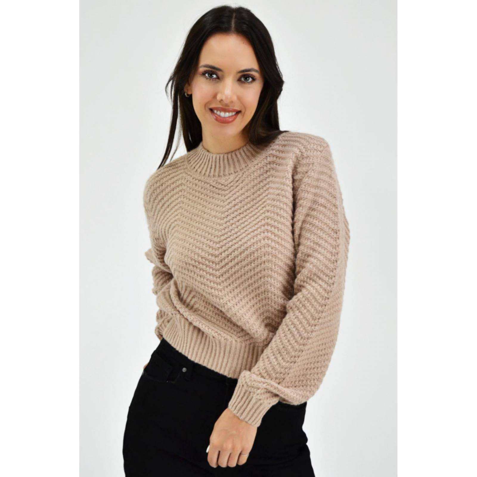 Sueter tejido de punto Roman Fashion /Juvenil, 6906 (Beige) 
