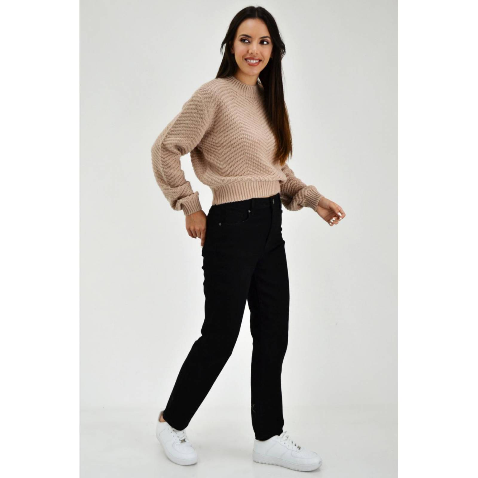 Sueter tejido de punto Roman Fashion /Juvenil, 6906 (Beige) 