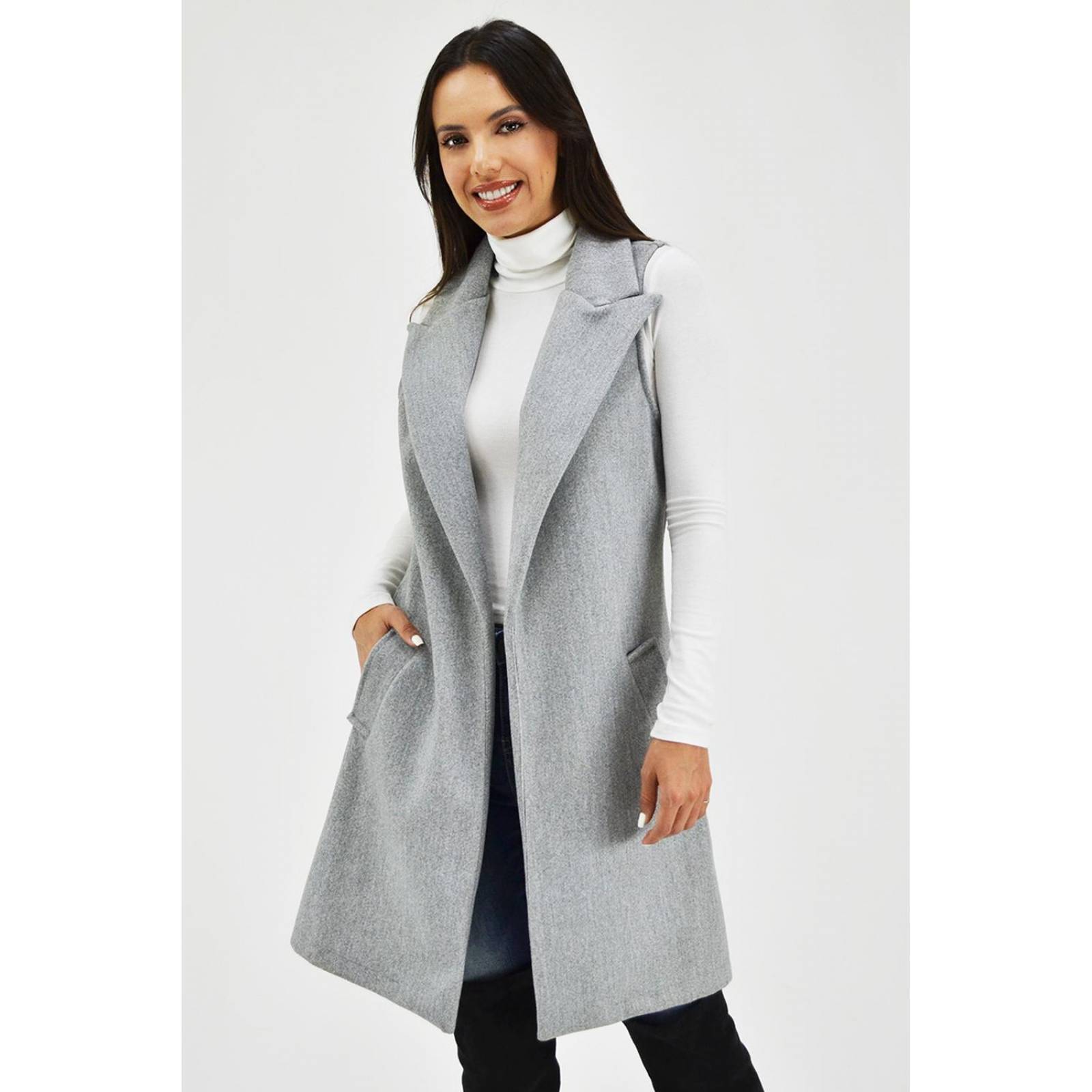 Chaleco con solapa Roman Fashion /Juvenil, 2953 (Gris) 