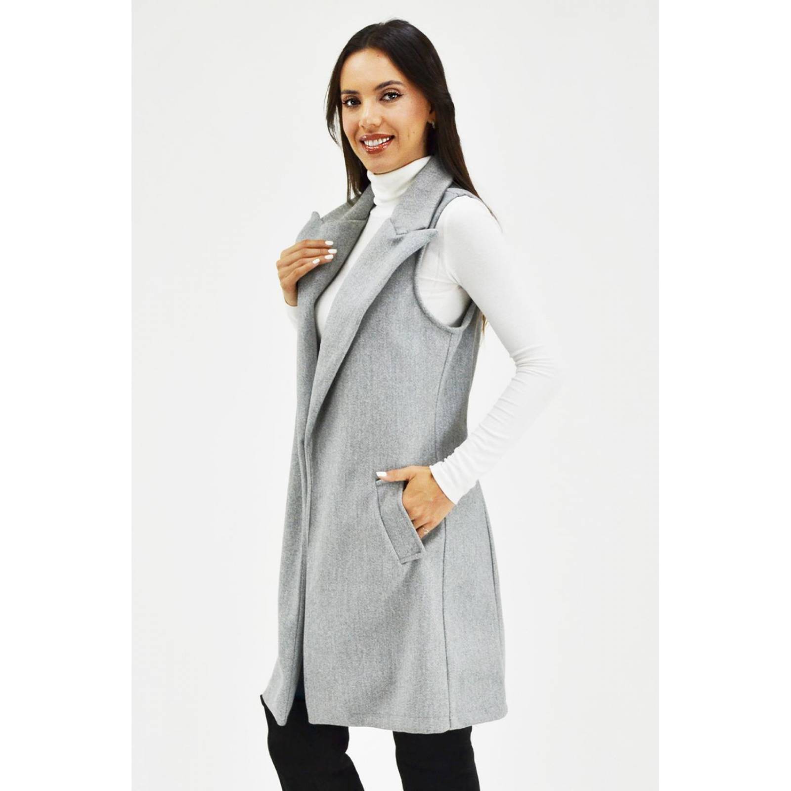 Chaleco con solapa Roman Fashion /Juvenil, 2953 (Gris) 