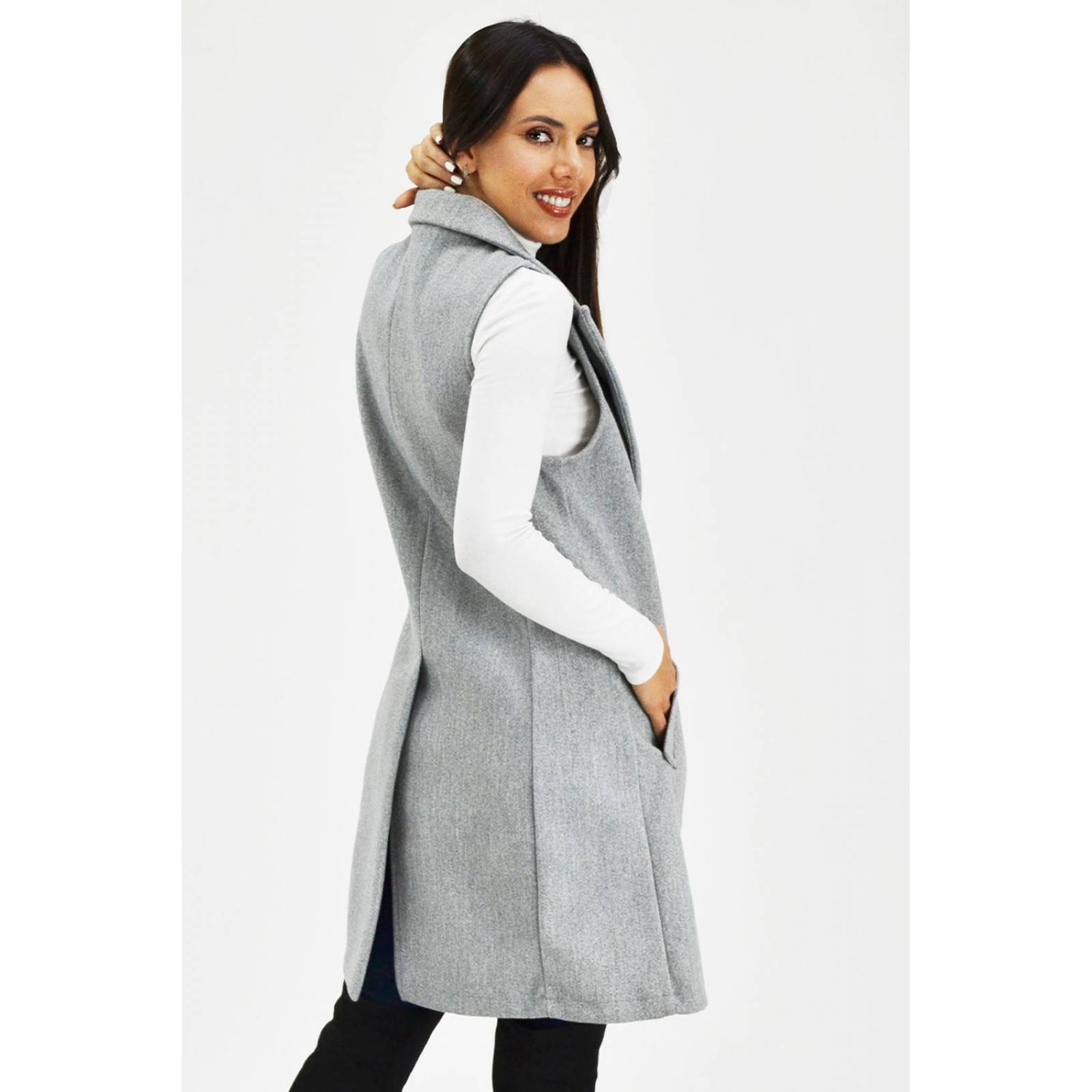 Chaleco con solapa Roman Fashion /Juvenil, 2953 (Gris) 