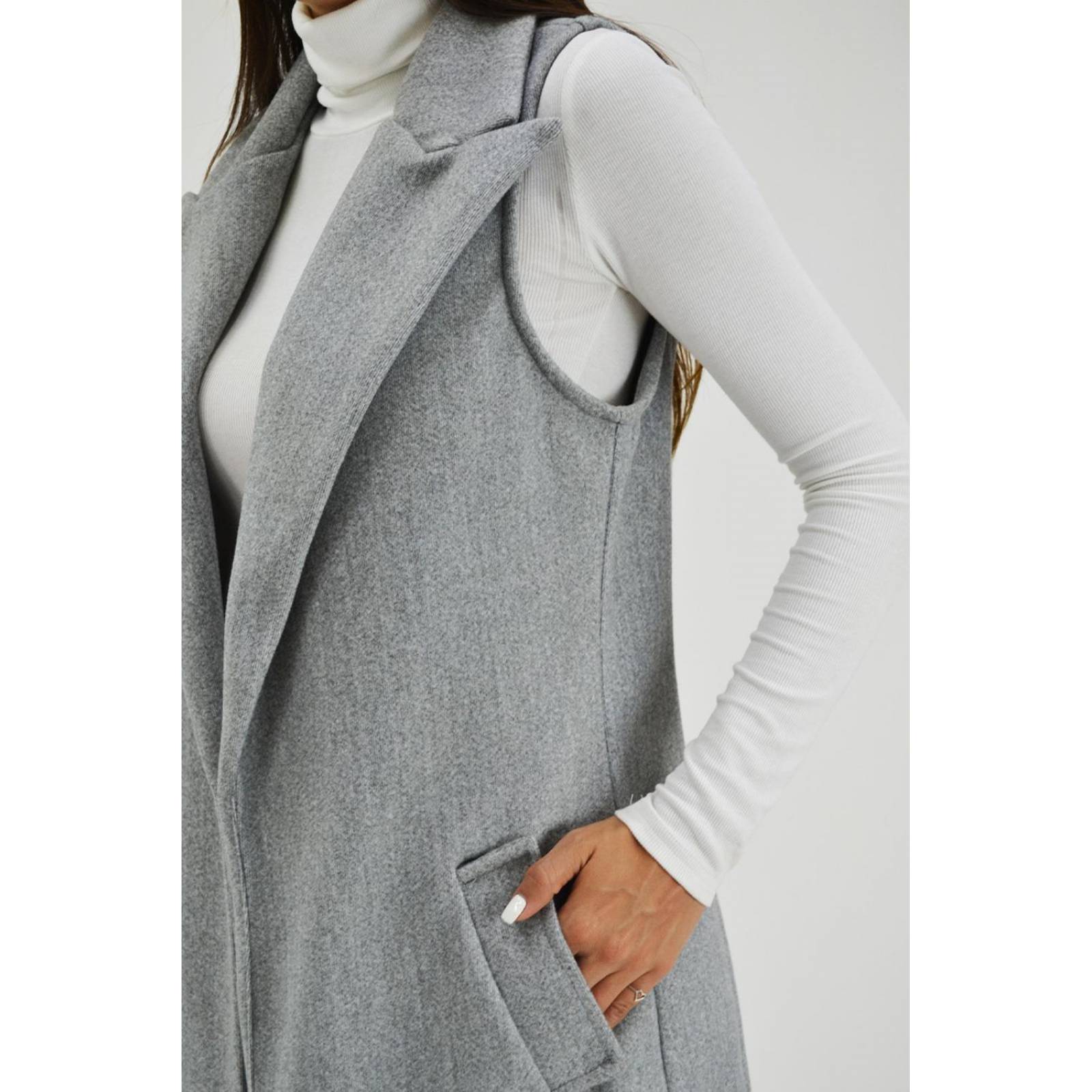 Chaleco con solapa Roman Fashion /Juvenil, 2953 (Gris) 