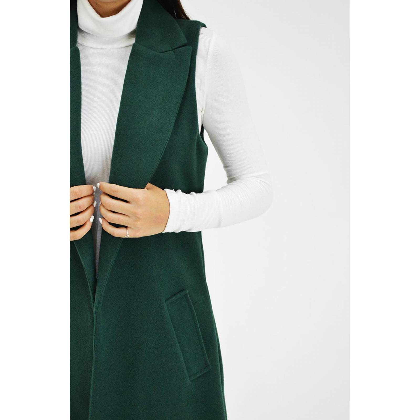 Chaleco con solapa Roman Fashion /Juvenil, 2953 (Verde botella)