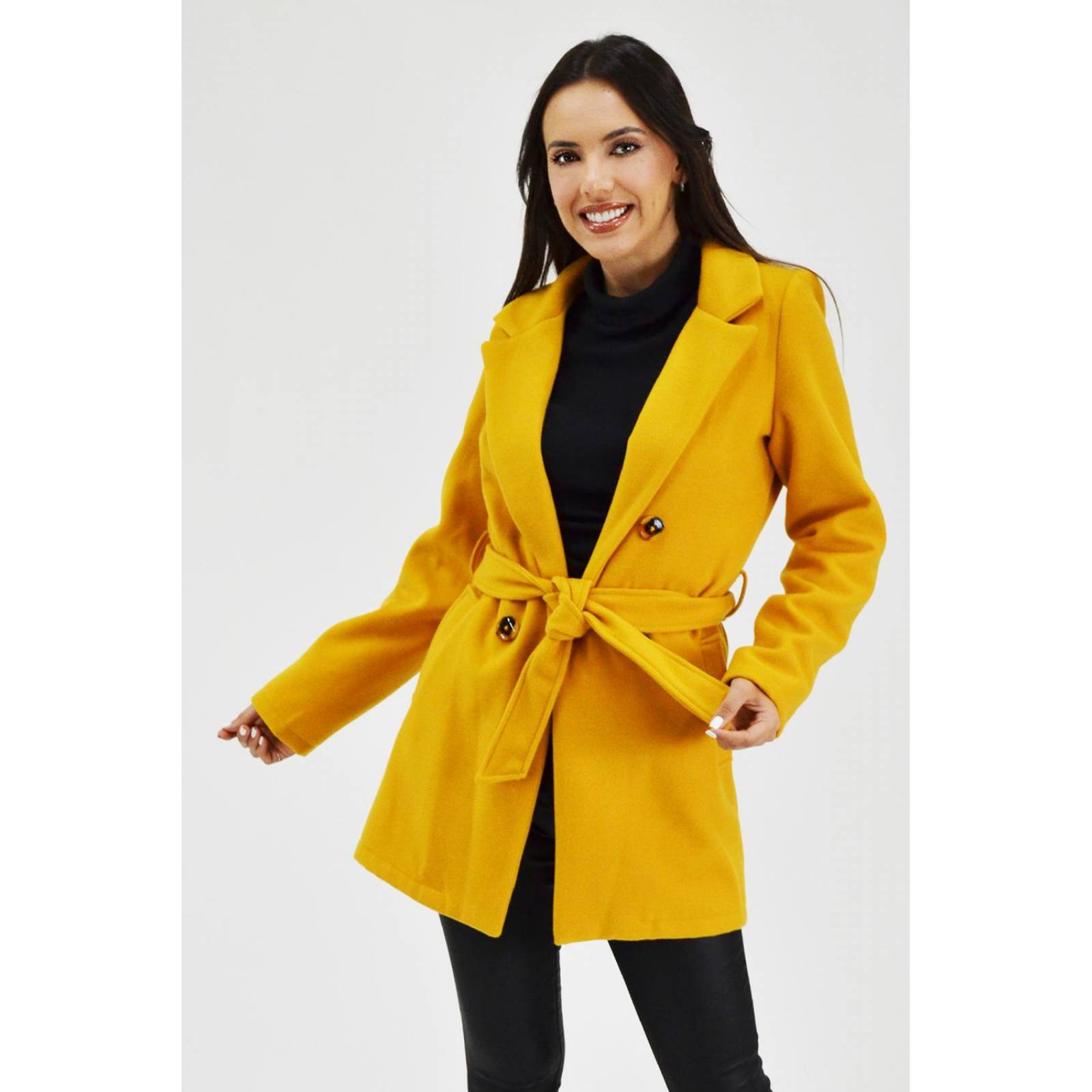 Abrigo tipo wrap Roman Fasion /Juvenil, 2947 (Mostaza) 