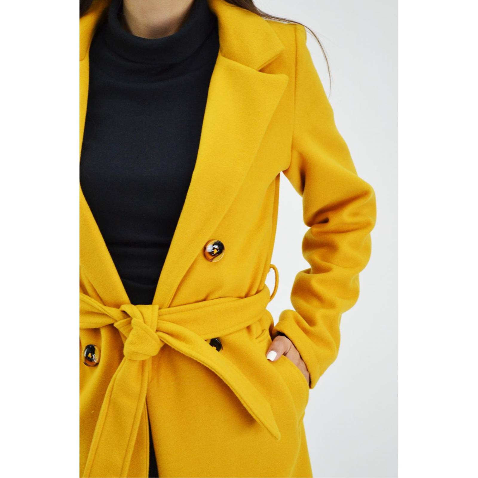 Abrigo tipo wrap Roman Fasion /Juvenil, 2947 (Mostaza) 
