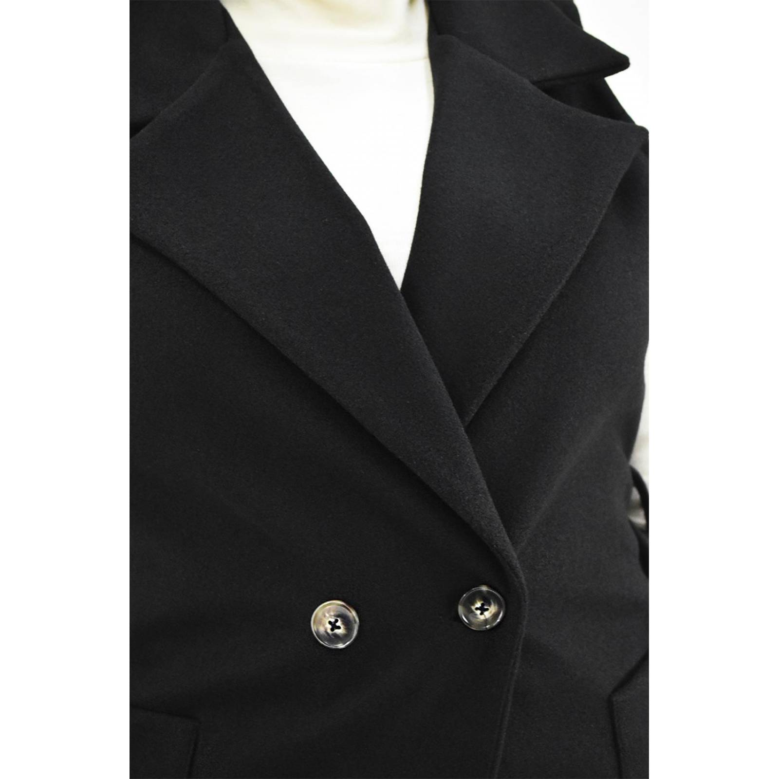 Abrigo diseño chaleco Roman Fashion /Tallas Extras, 2140 (Negro) 