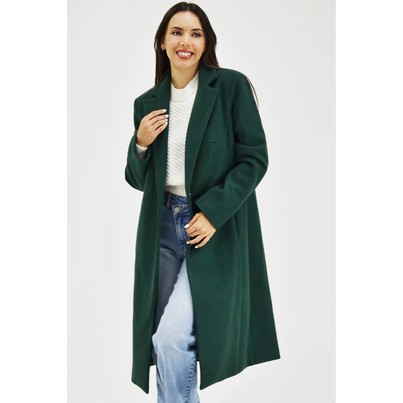 Abrigo largo Roman Fashion /Juvenil, 2055 (Verde botella) 