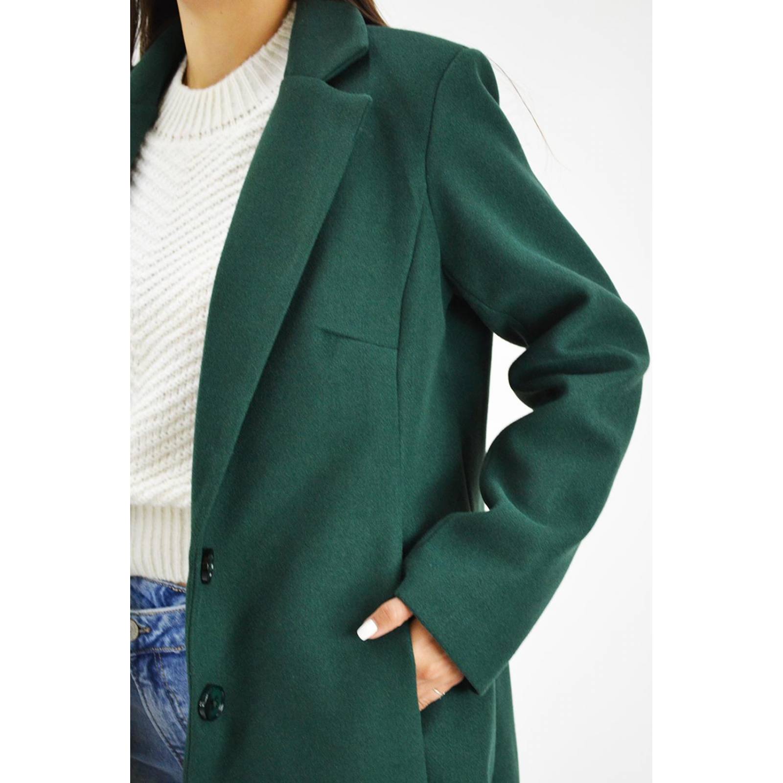 Abrigo largo Roman Fashion /Juvenil, 2055 (Verde botella) 