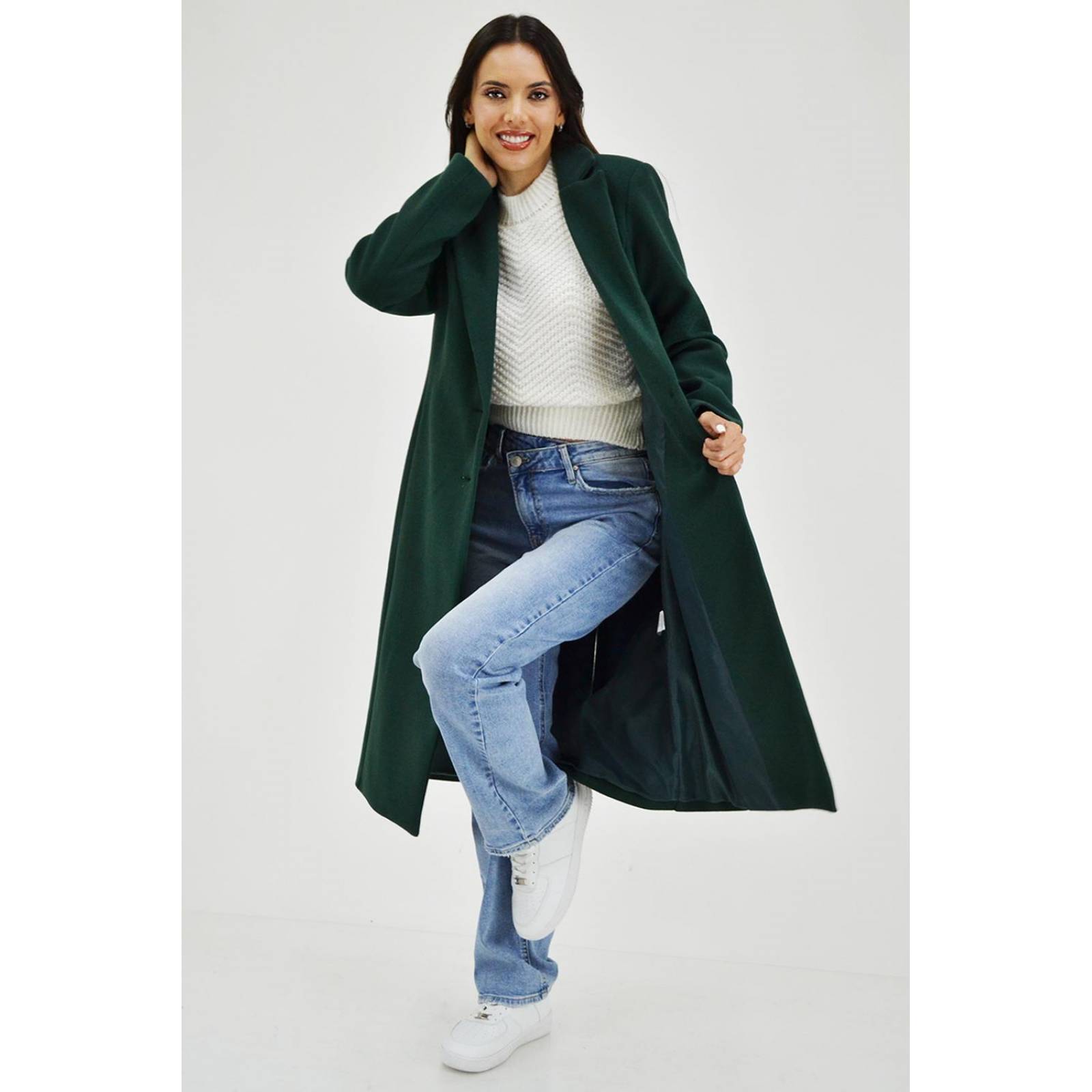 Abrigo largo Roman Fashion /Juvenil, 2055 (Verde botella) 