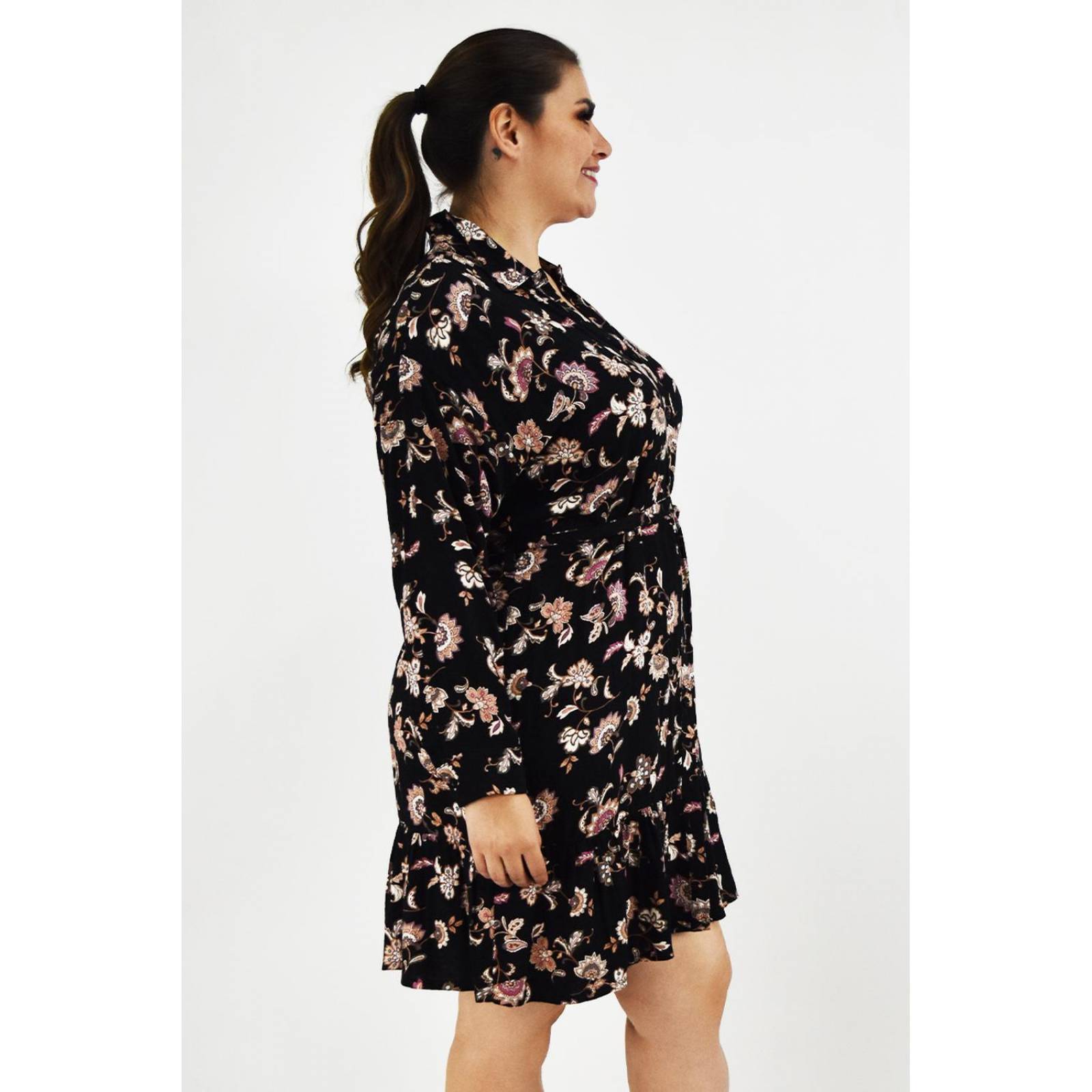 Vestido tribal Roman Fashion /Tallas Extras, 2253 (Negro)