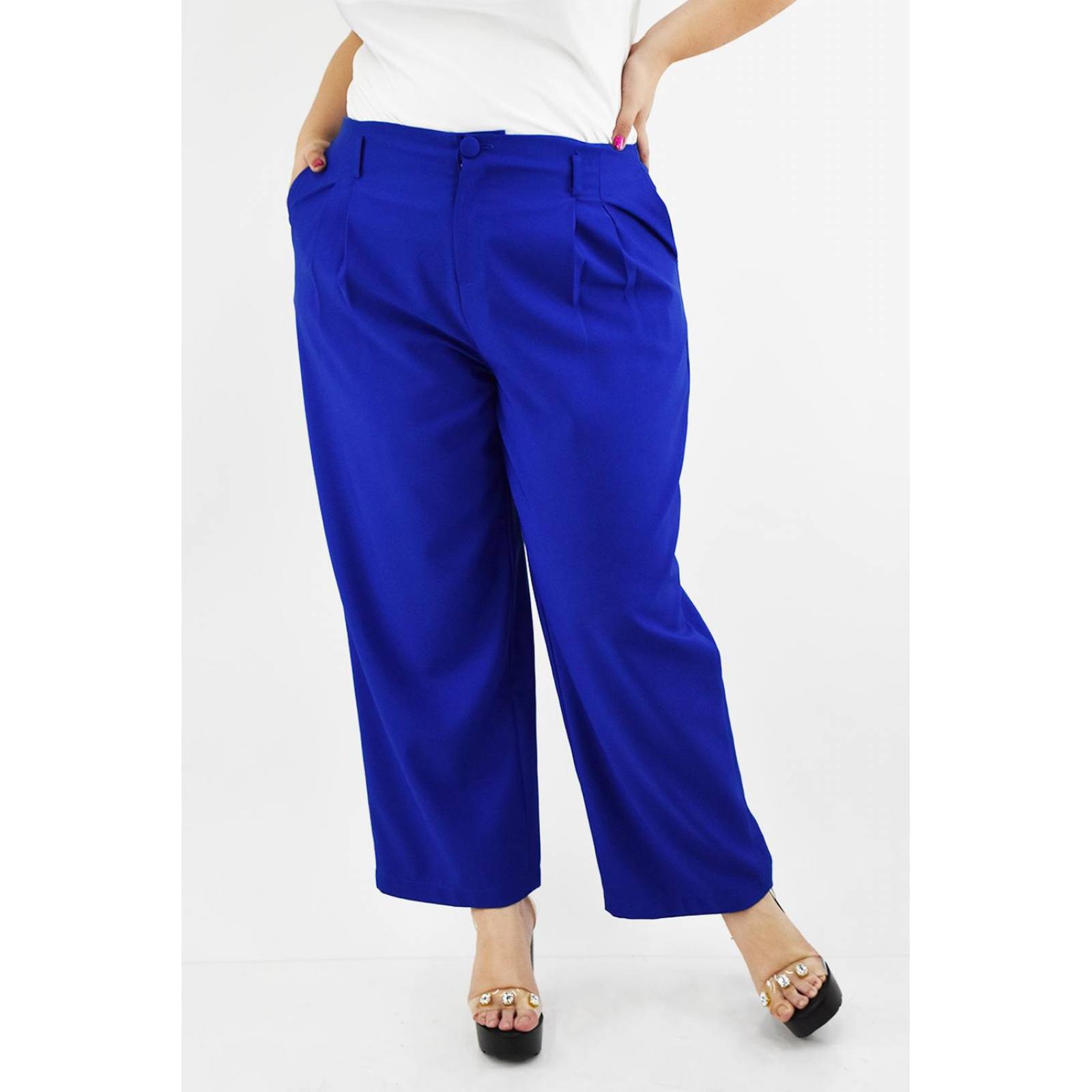 Pantalon de vestir Roman Fashion /Tallas Extras, 1380 (Azul rey) 
