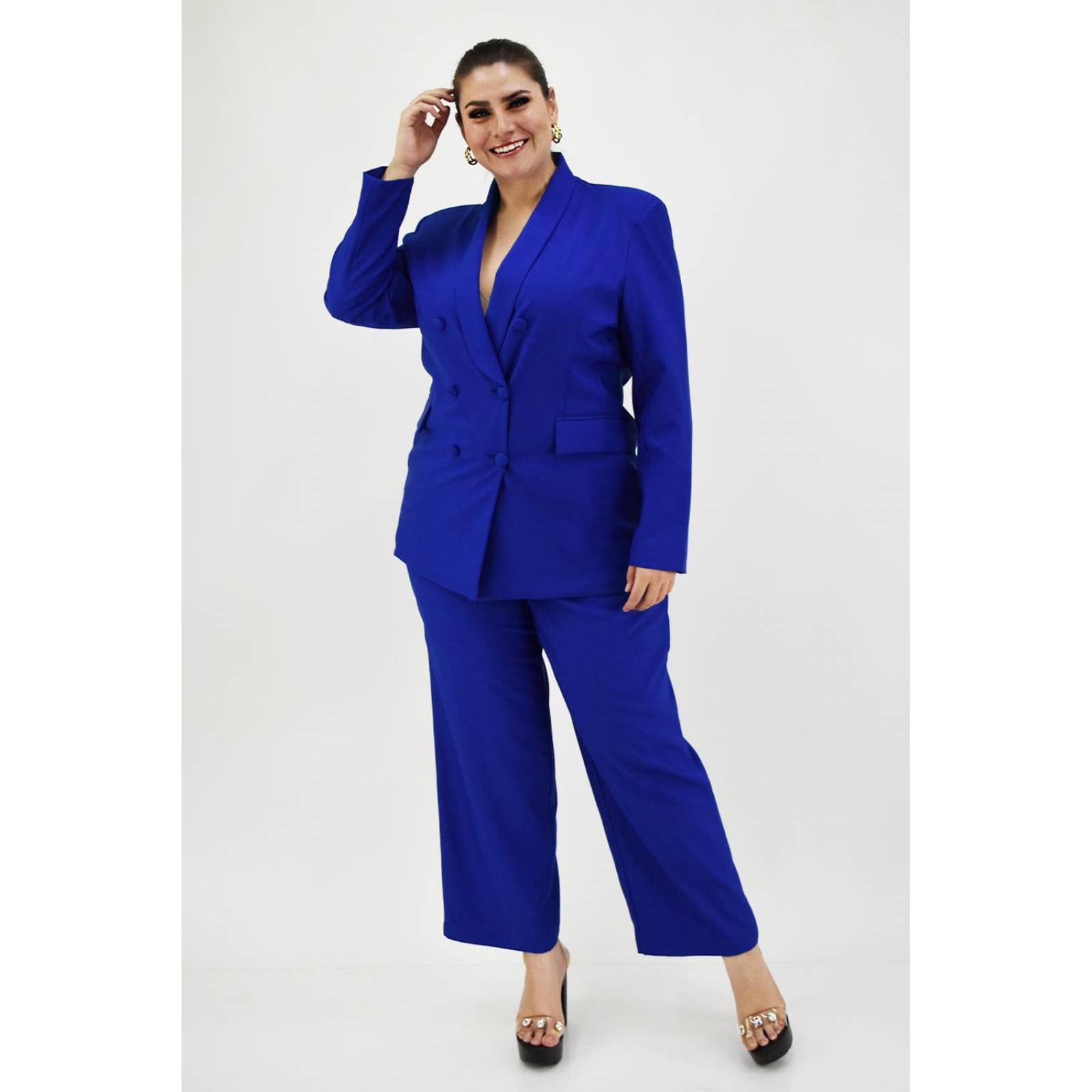 Pantalon de vestir Roman Fashion /Tallas Extras, 1380 (Azul rey) 