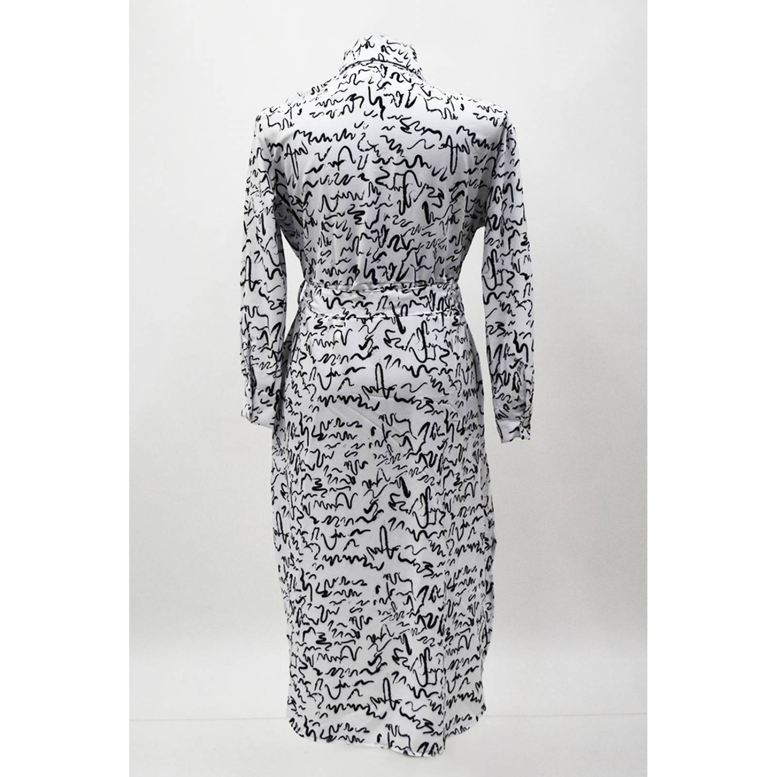 Vestido sublimado Roman Fashion /Tallas Extras, 4307 (Blanco) 