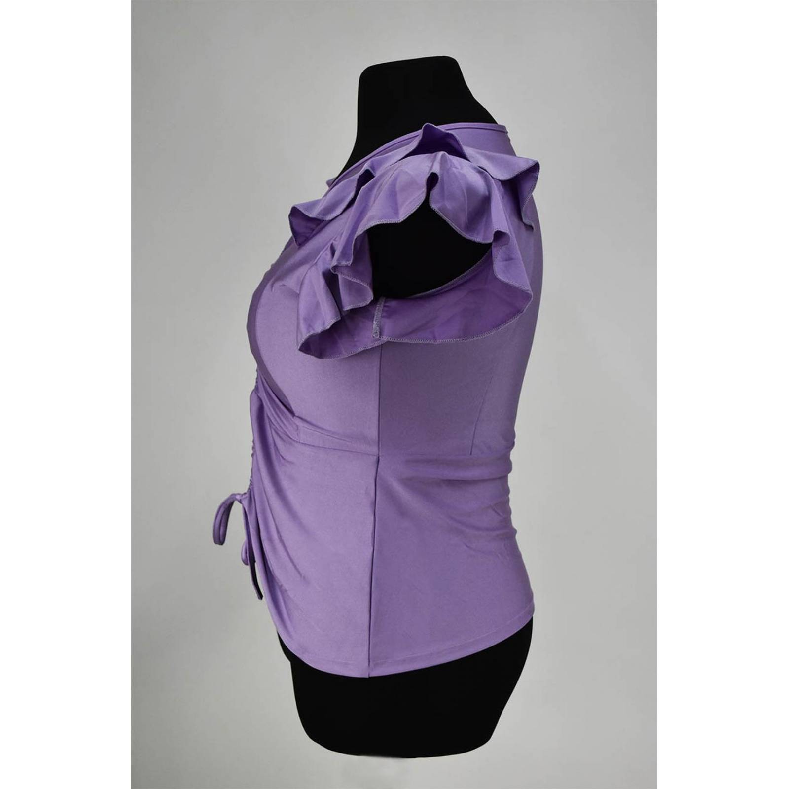 Blusa con jareta Roman Fashion /Tallas Extras, 1779 (Lila) 