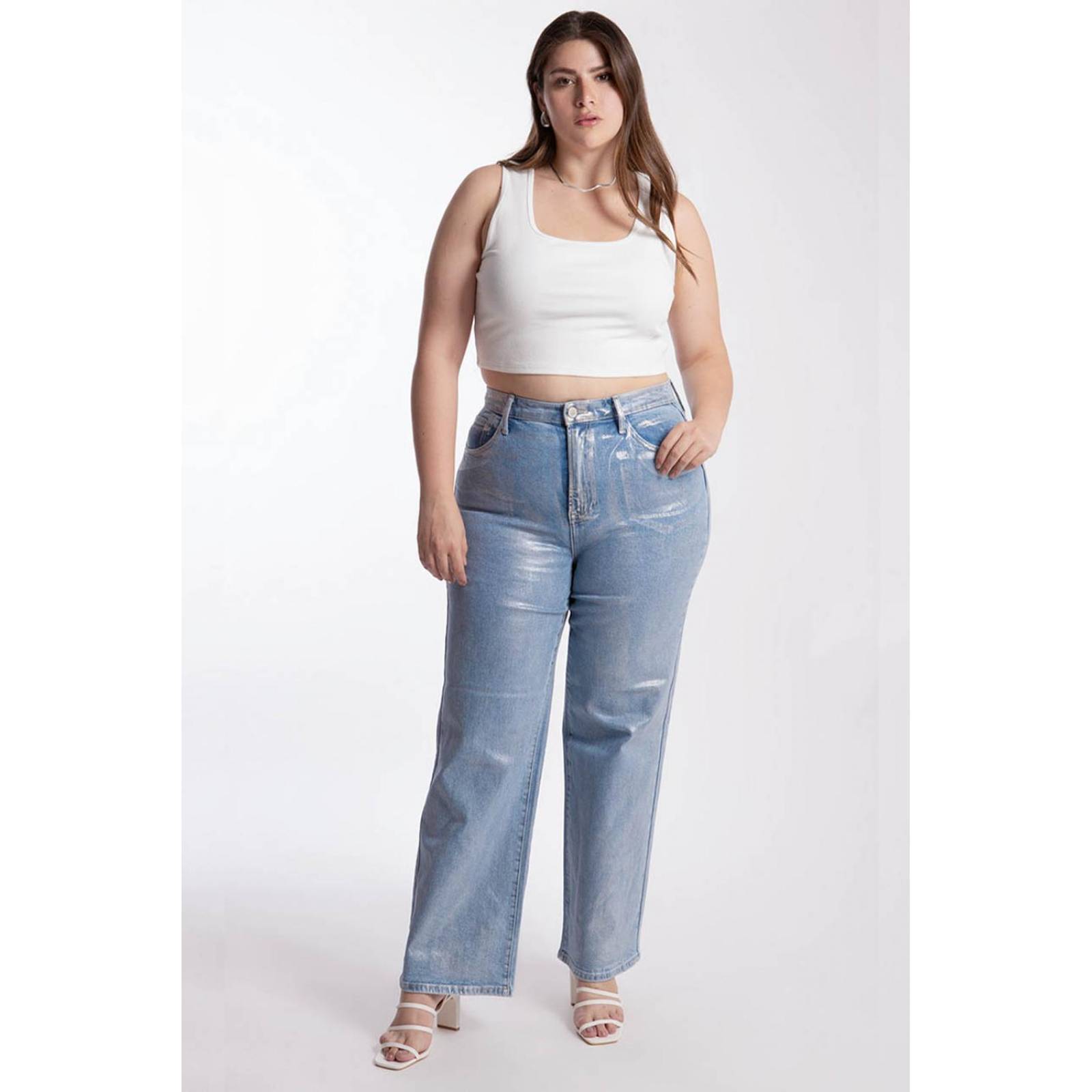 Jeans efecto metalizado Balam / Tallas Extras, 6530 (Tornasol claro)) 