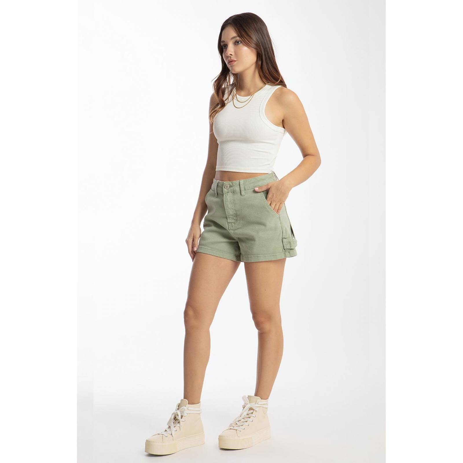 Mom shorts /Juvenil, 6580 (Verde militar) 