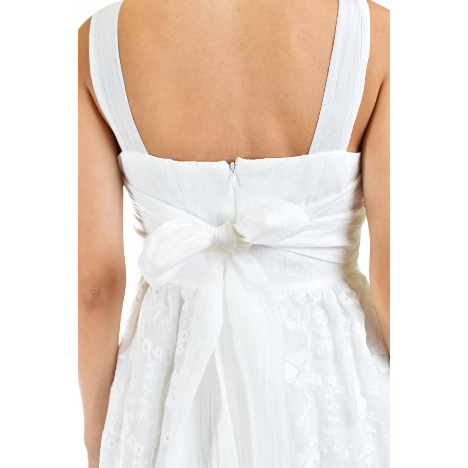 Vestido midi bordado Roman Fashion /Juvenil, 14528 (Blanco) 