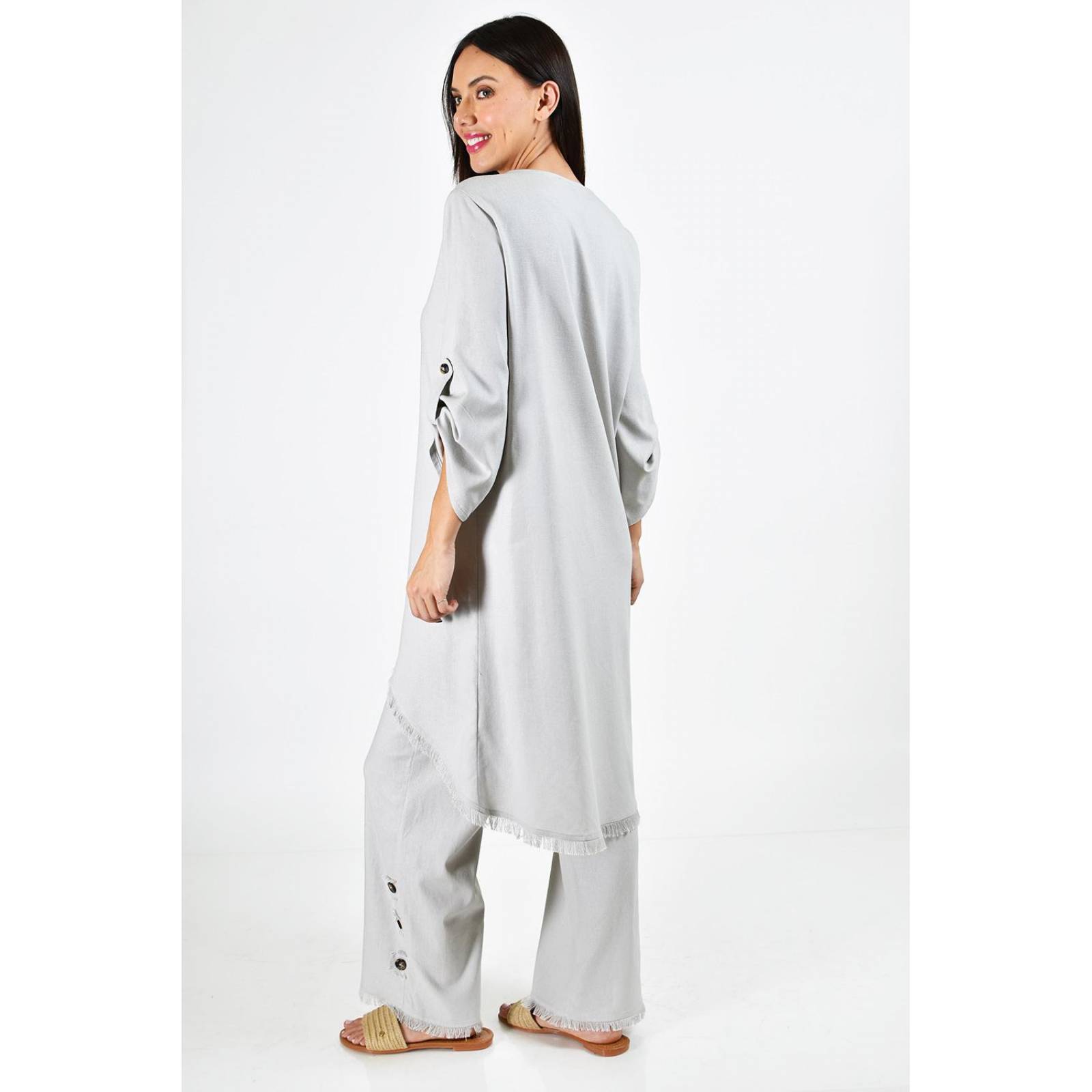 Set de lino 2 piezas Roman Fashion /Juvenil, 1021 (Gris) 