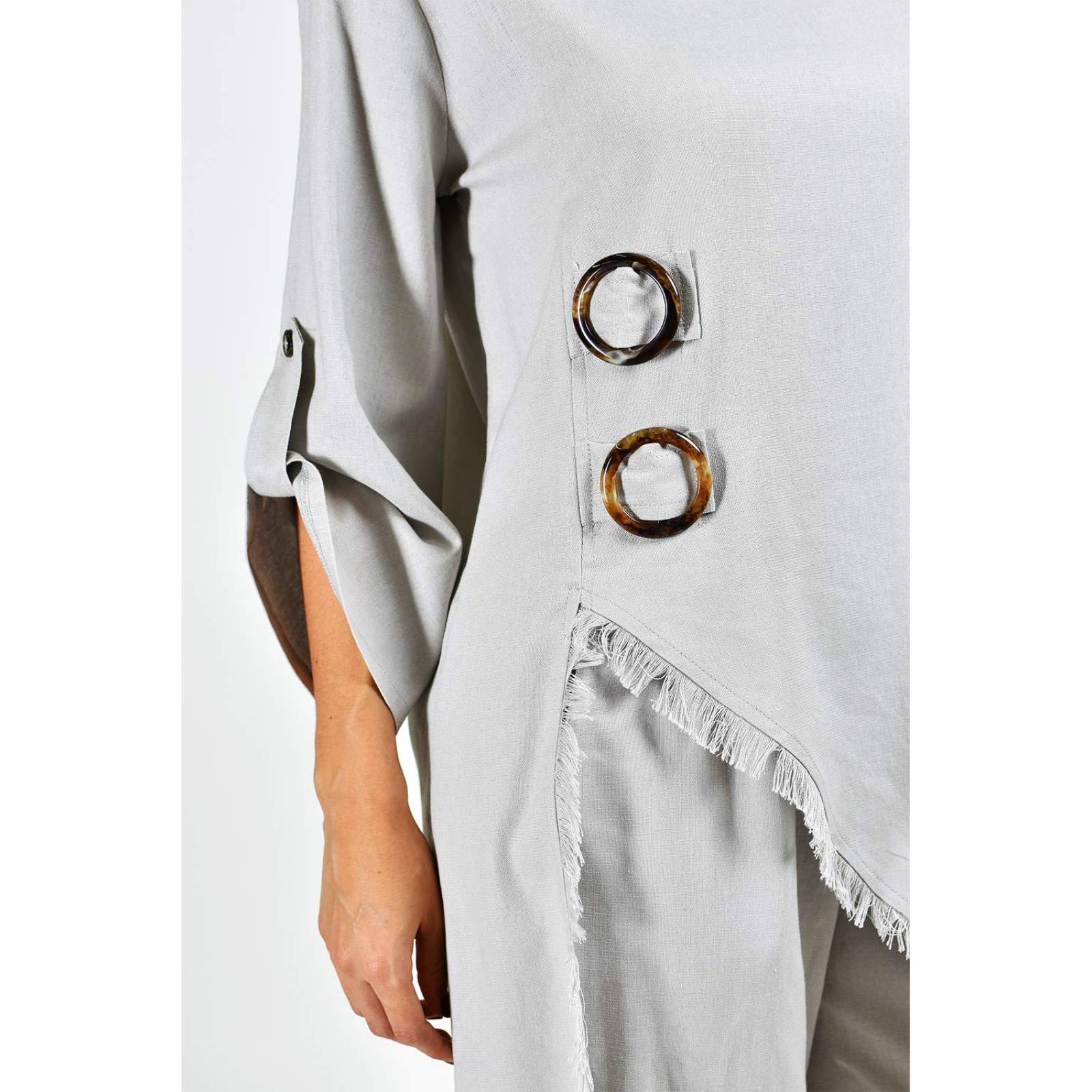 Set de lino 2 piezas Roman Fashion /Juvenil, 1021 (Gris) 