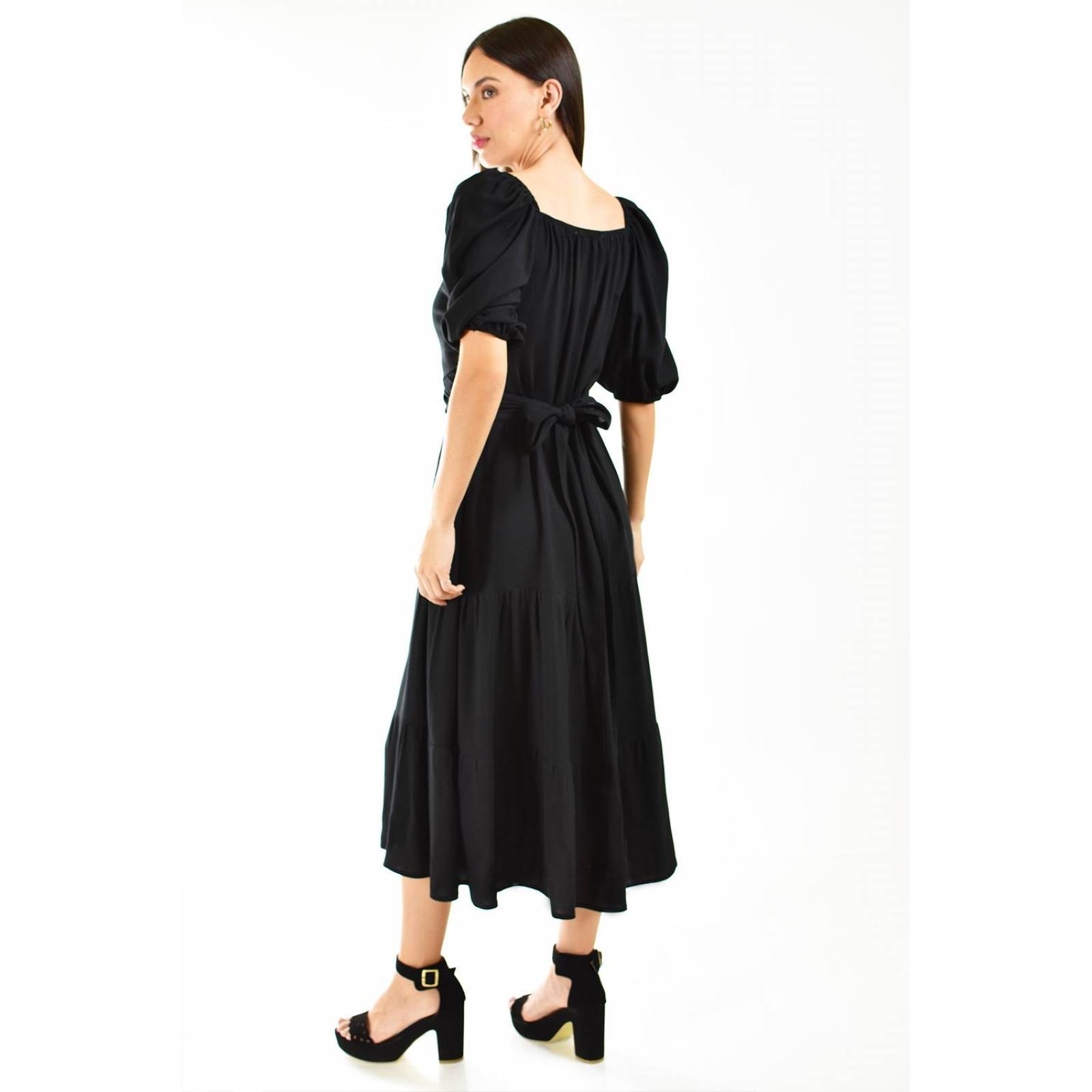 Vestido escote cruzado Roman Fashion /Juvenil, 1061 (Negro) 