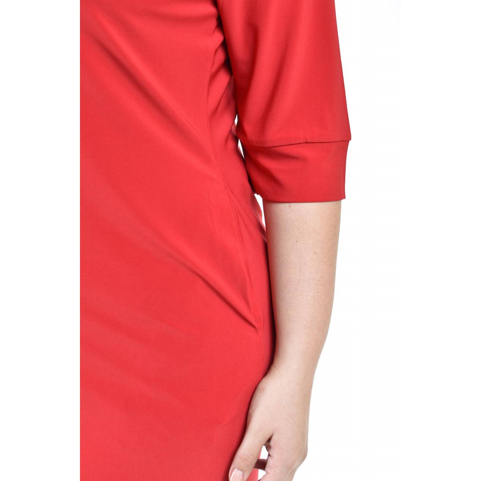 Vestido manga 3/4 Roman Fashion /Tallas Extras, 1033 (Rojo)