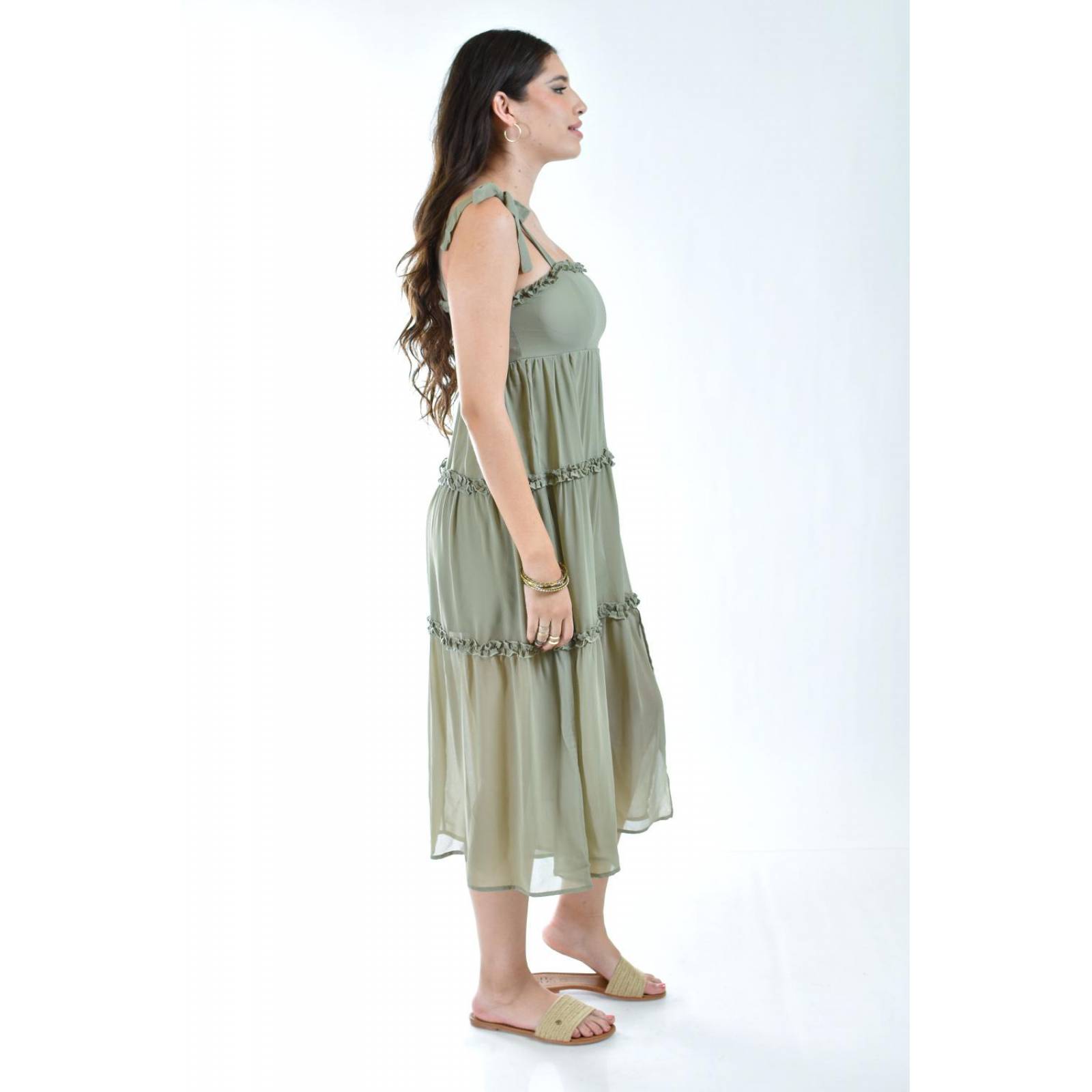 Vestido vaporoso Roman Fashion /Juvenil, 26294 (Verde) 