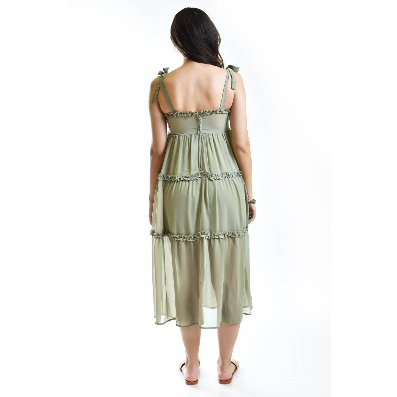 Vestido vaporoso Roman Fashion /Juvenil, 26294 (Verde) 