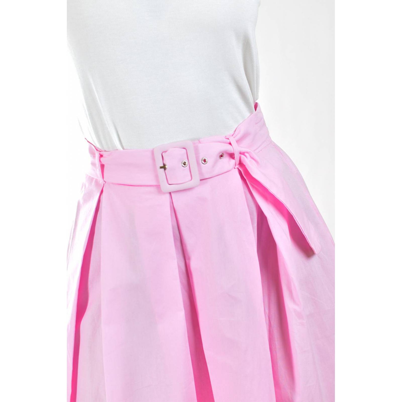 Falda midi con cinto Roman Fashion /Juvenil, 40883 (Rosa) 