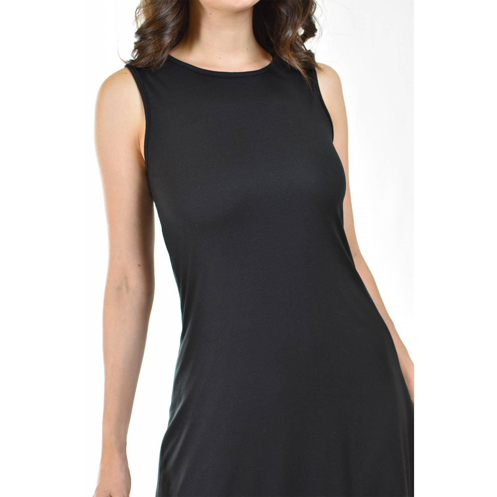 Maxi vestido con strech Roman Fashion /Juvenil, 01797 (Negro) 
