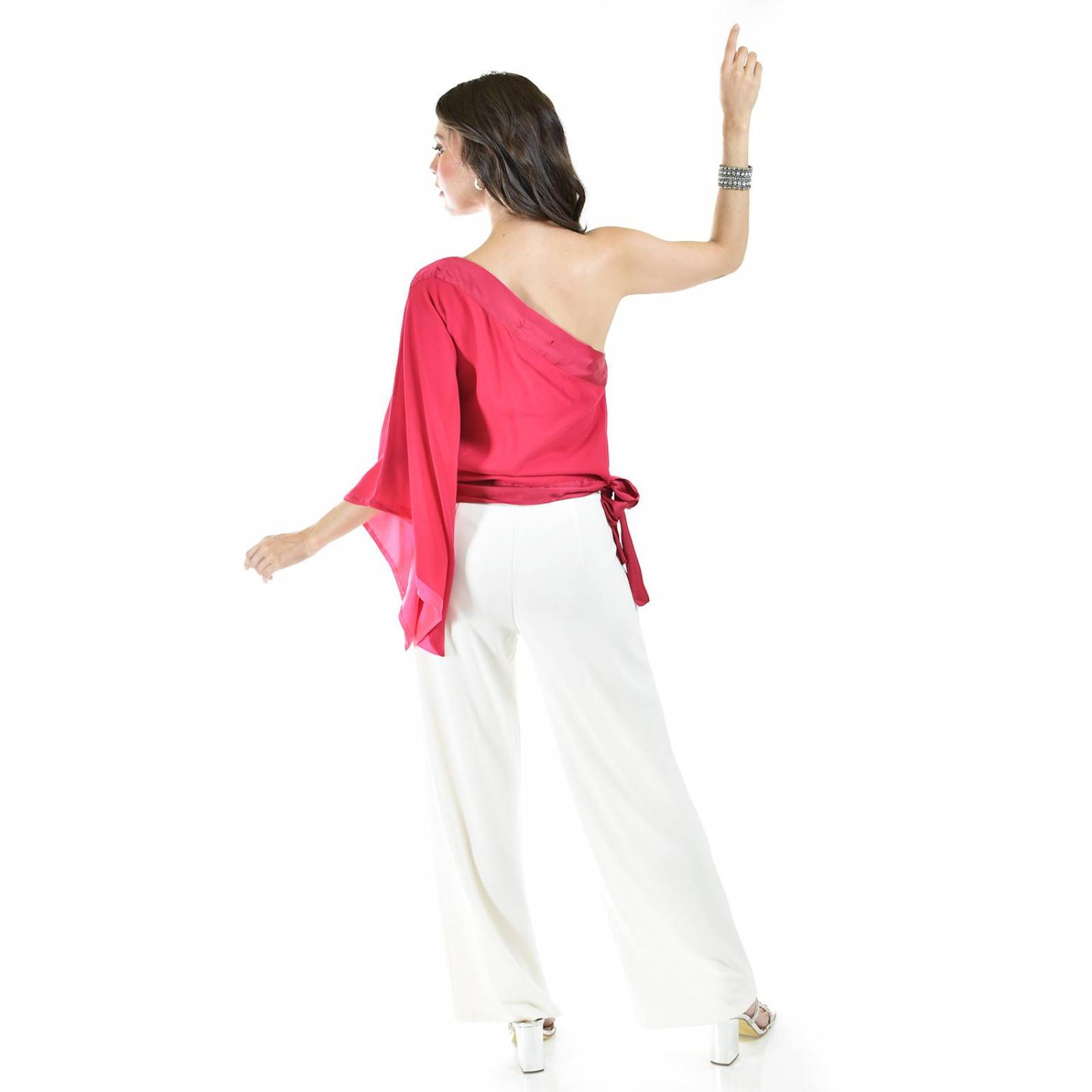 Blusa asimetrica de un hombro Roman Fashion /Juvenil, 32745 (Fiusha) 