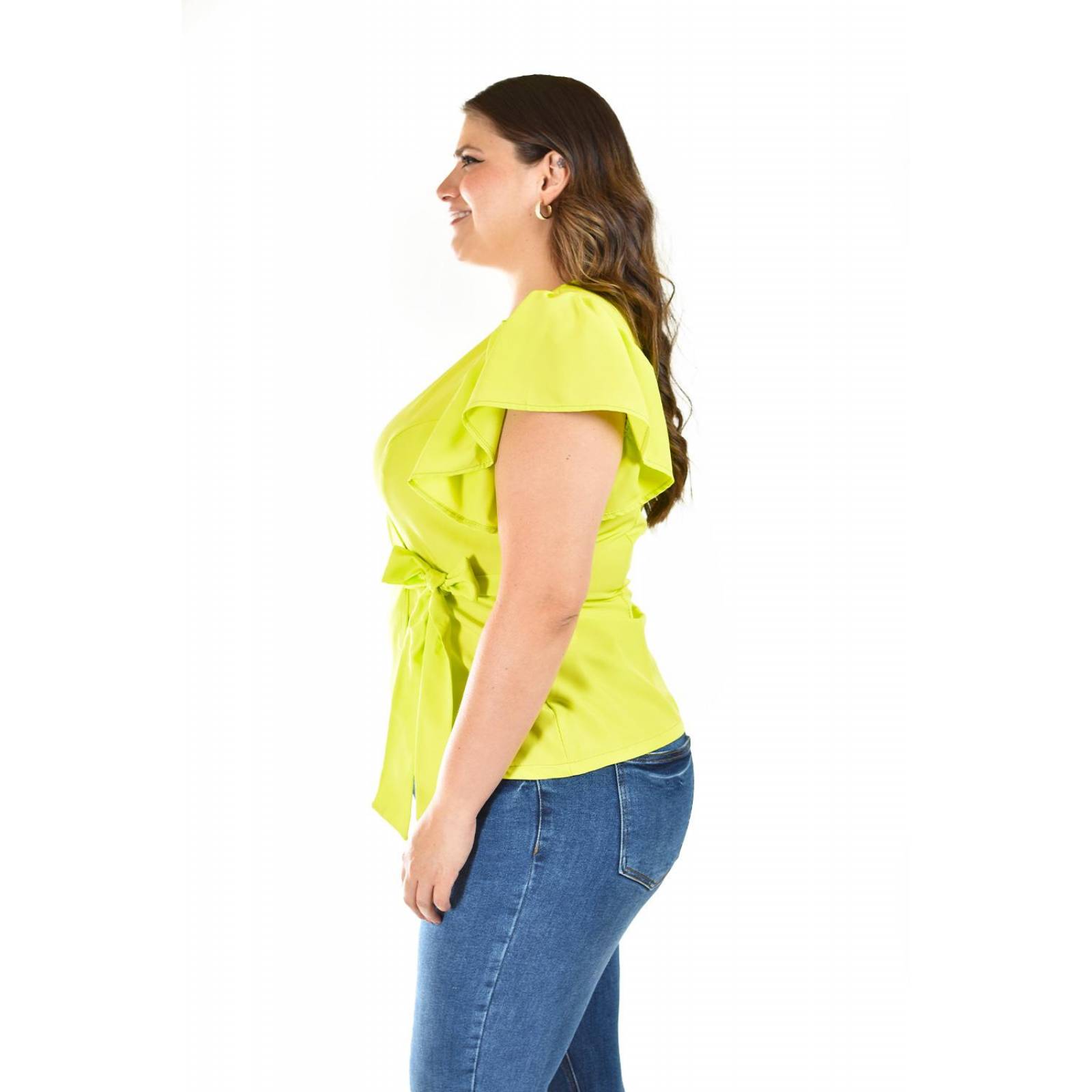 Blusa manga mariposa Roman Fashion /Tallas Extras, 1840 (Lima) 