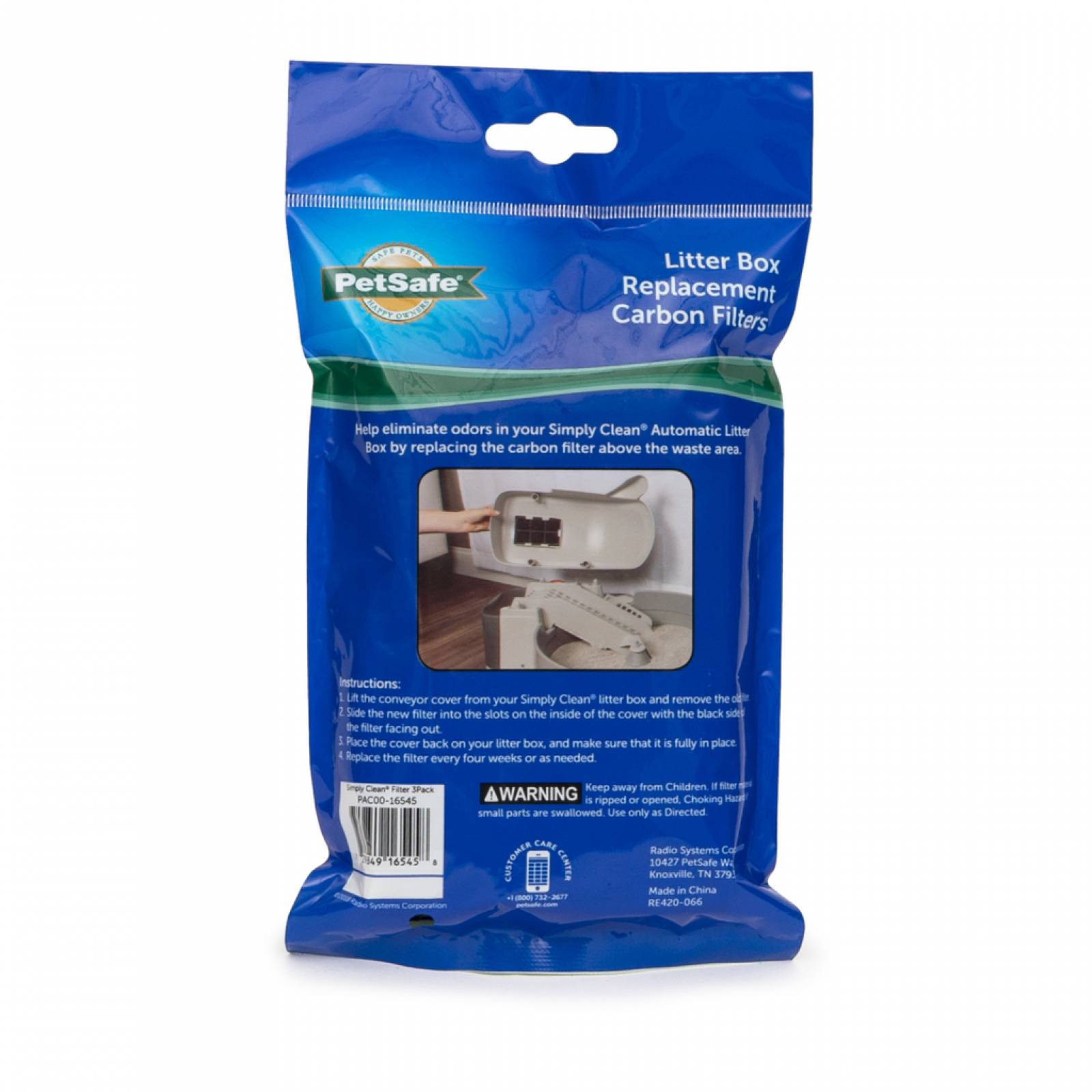 Repuesto de filtro de carbon para arenero Simply Clean 2 0 3 pzas