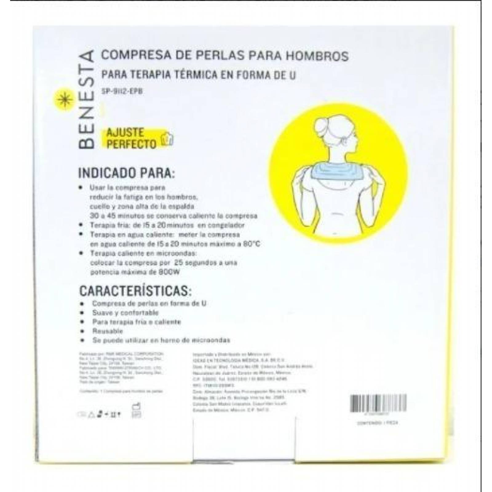 Compresa De Gel Para Cuello Y Hombros Forma De U Microperlas