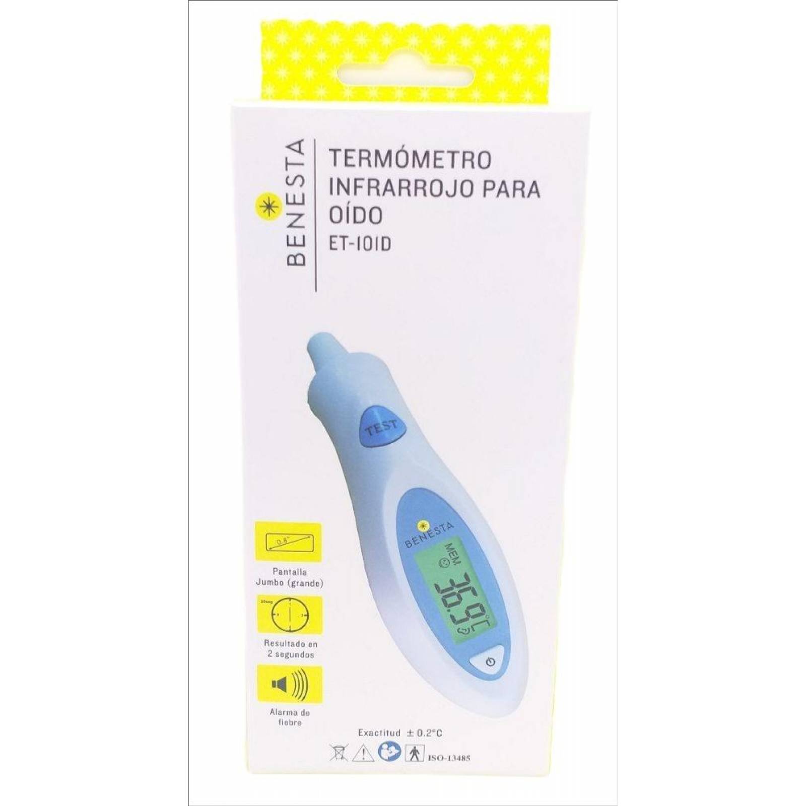 Termometro Infrarrojo Para Oído Preciso, 100% Seguro 