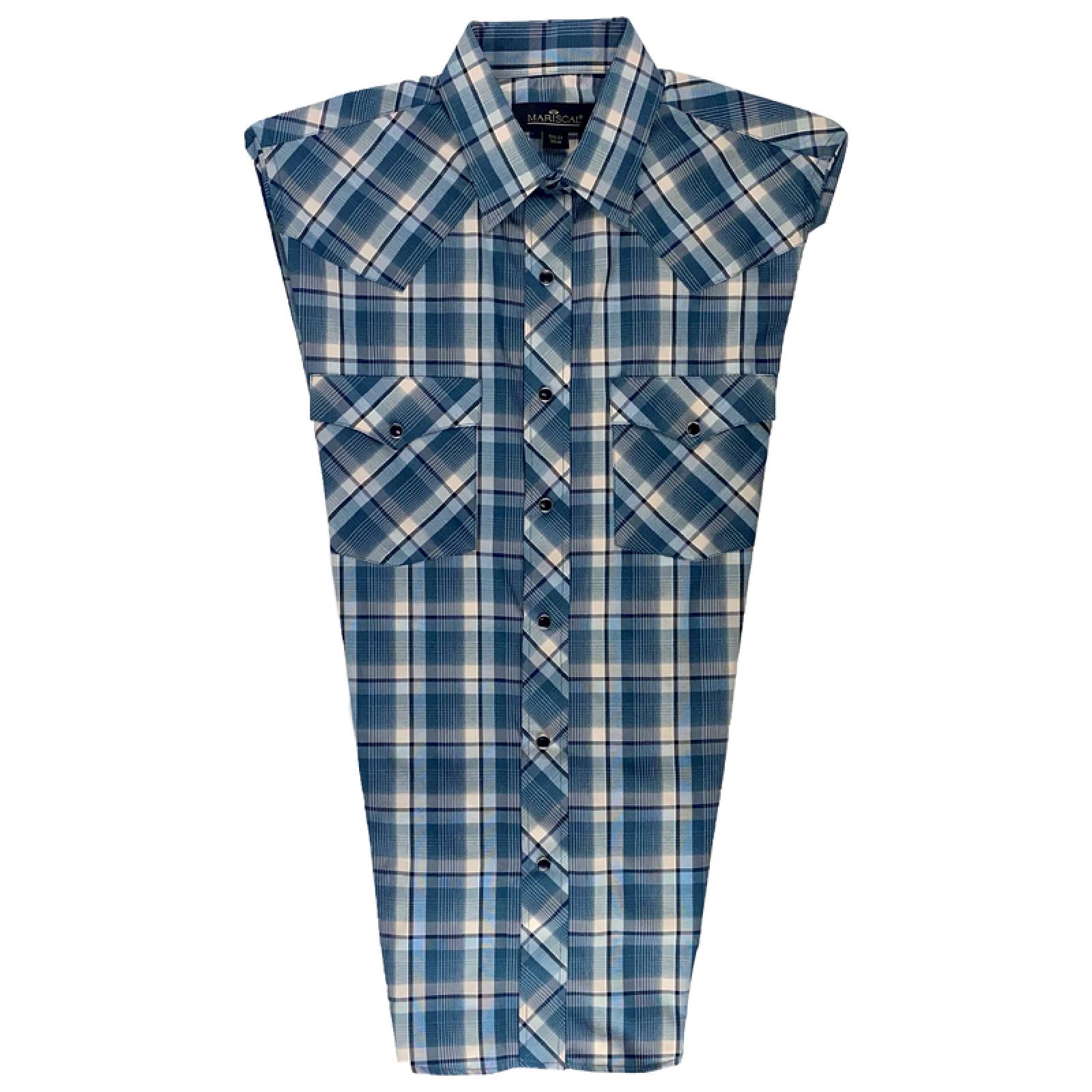 Camisa Vaquera M/ L Cuadros Pol-Alg Mariscal Caballero 573