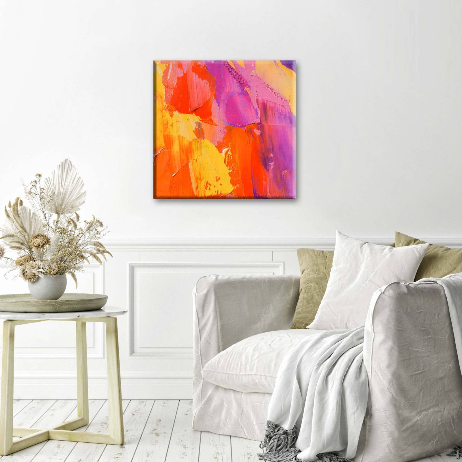 Cuadro Decorativo Canvas Espatula sobre lienzo 70x70