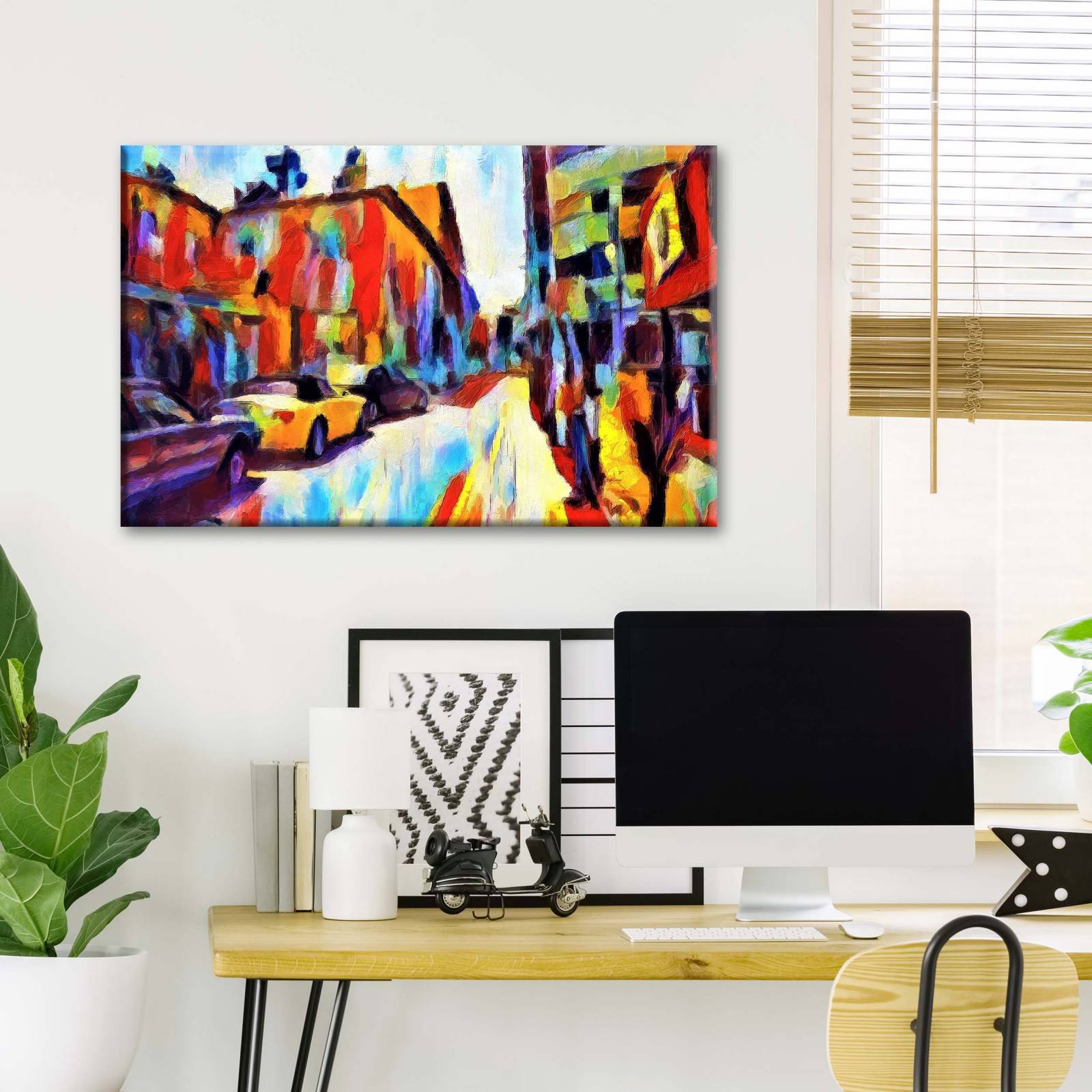 Cuadro Decorativo Canvas Calle en Europa 45x30