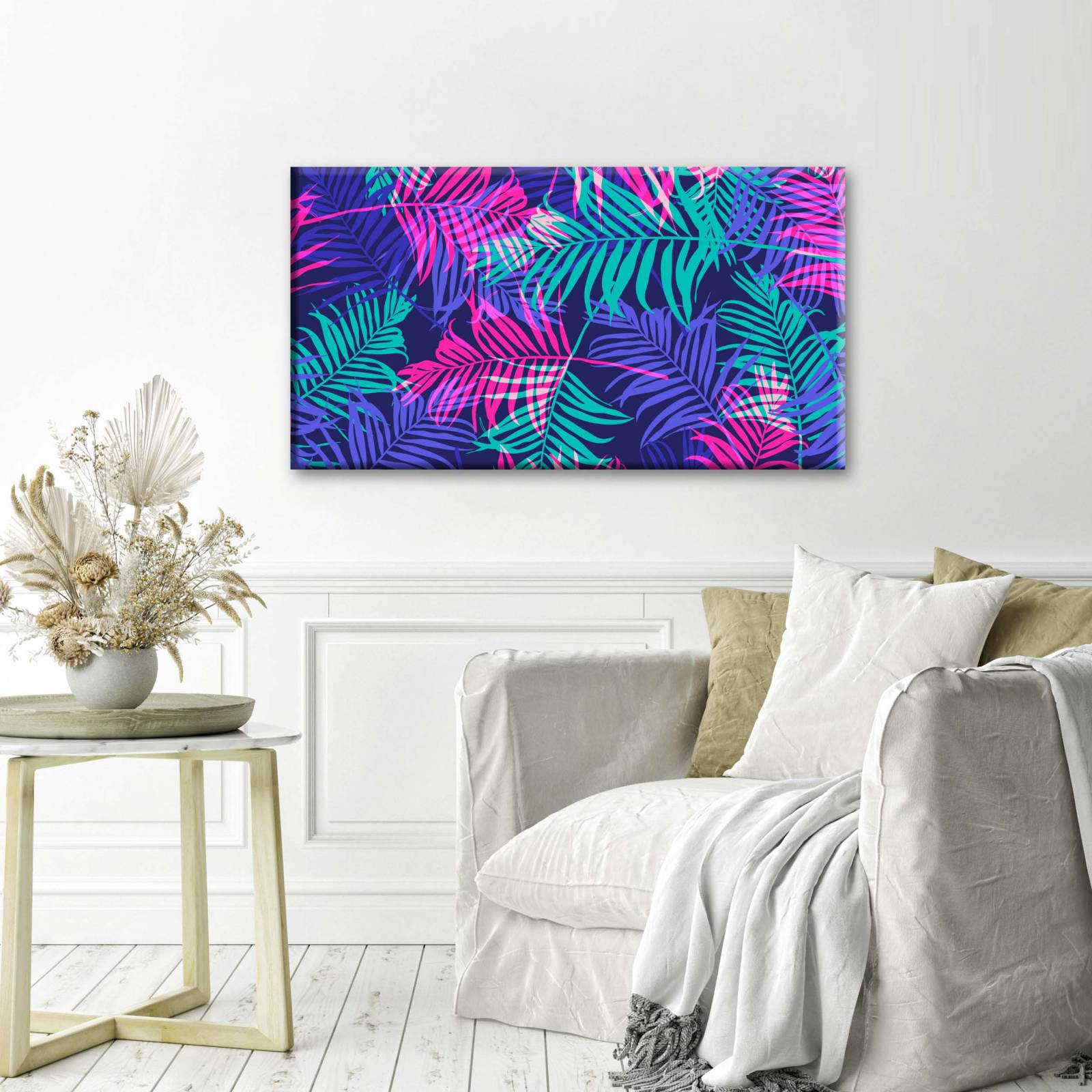 Cuadro Decorativo Canvas Hojas de Colores 105x70