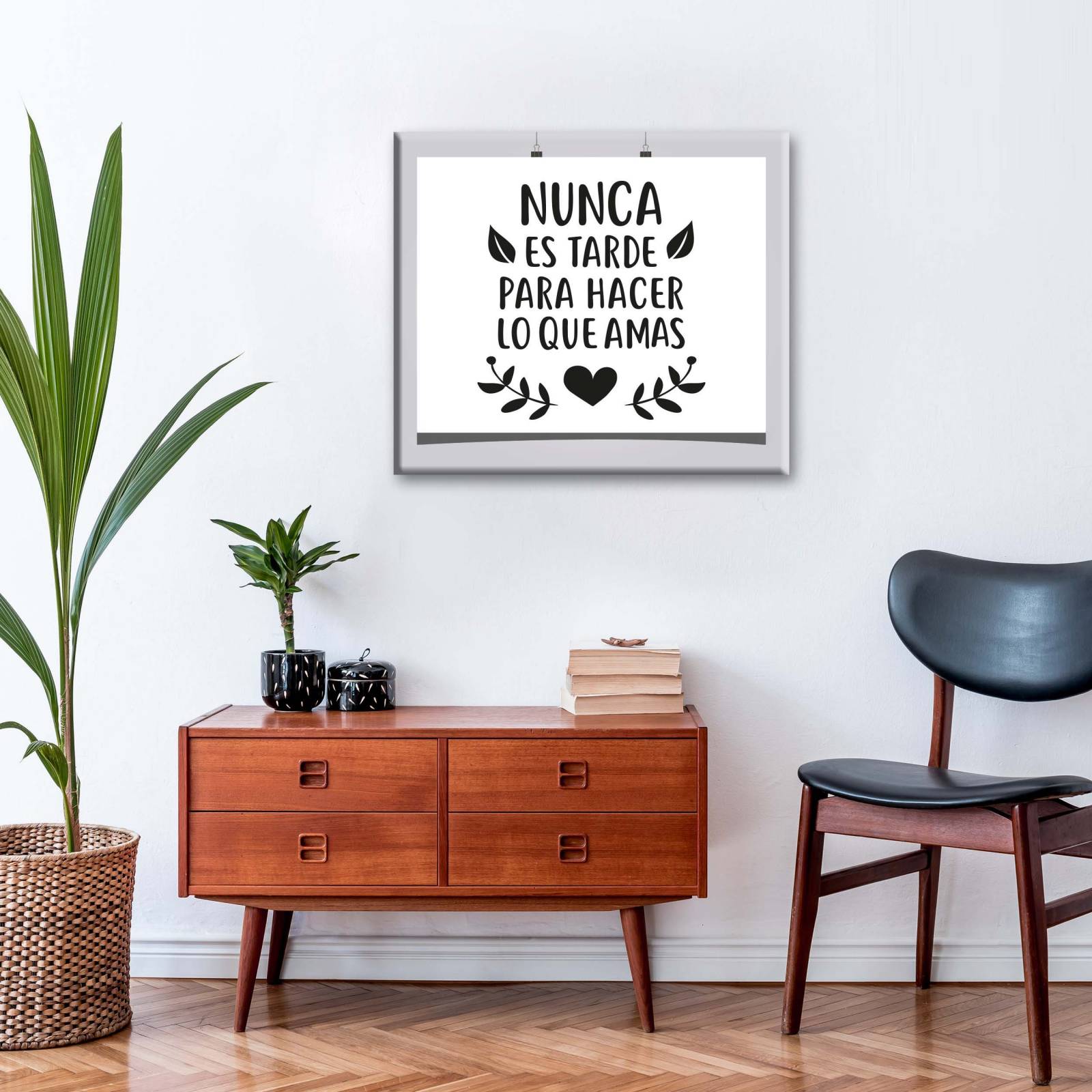 Cuadro Decorativo Canvas Frase de Inspiración
 30x30