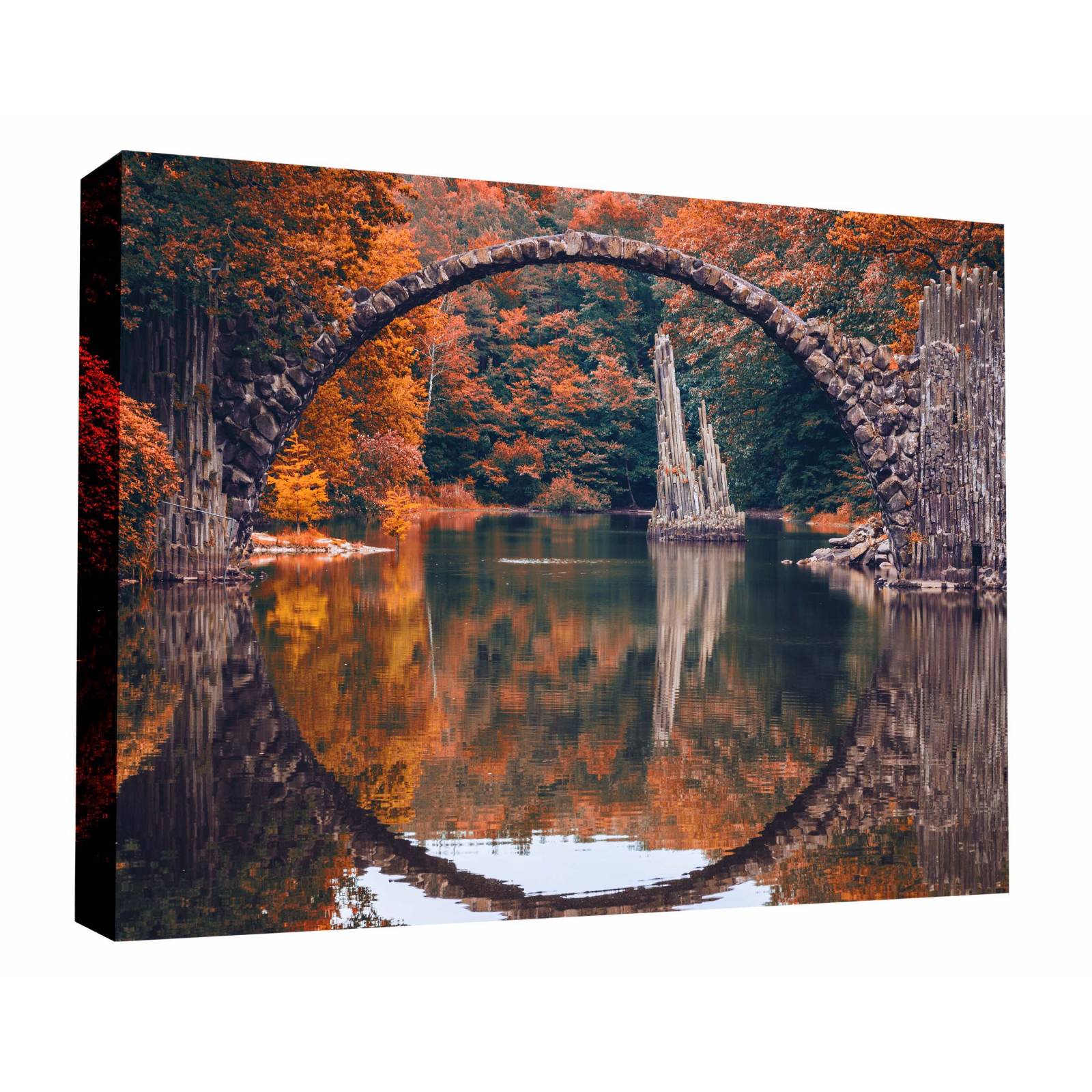 Cuadro Decorativo Canvas Puente Rakotz, Alemania 105x70