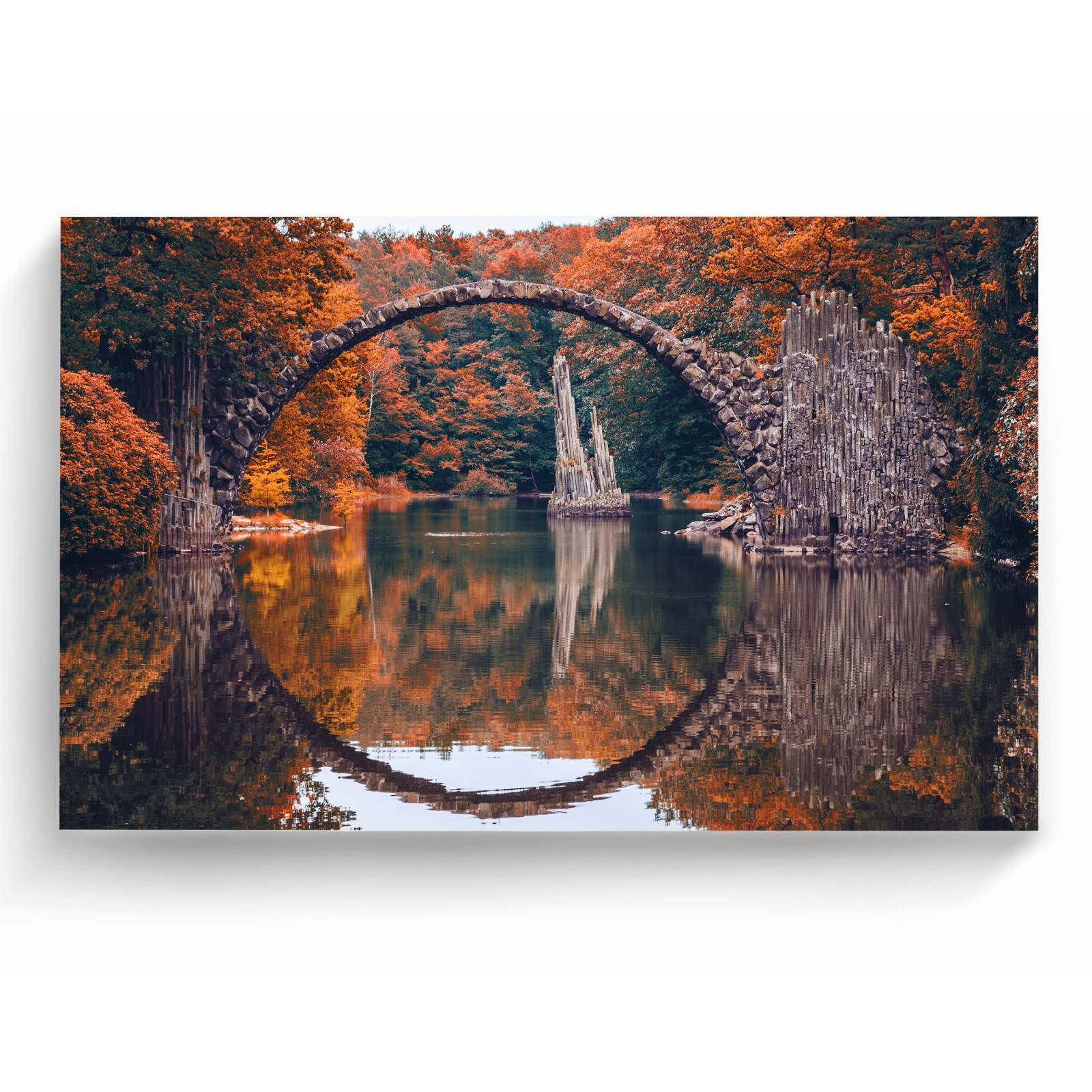 Cuadro Decorativo Canvas Puente Rakotz, Alemania 105x70