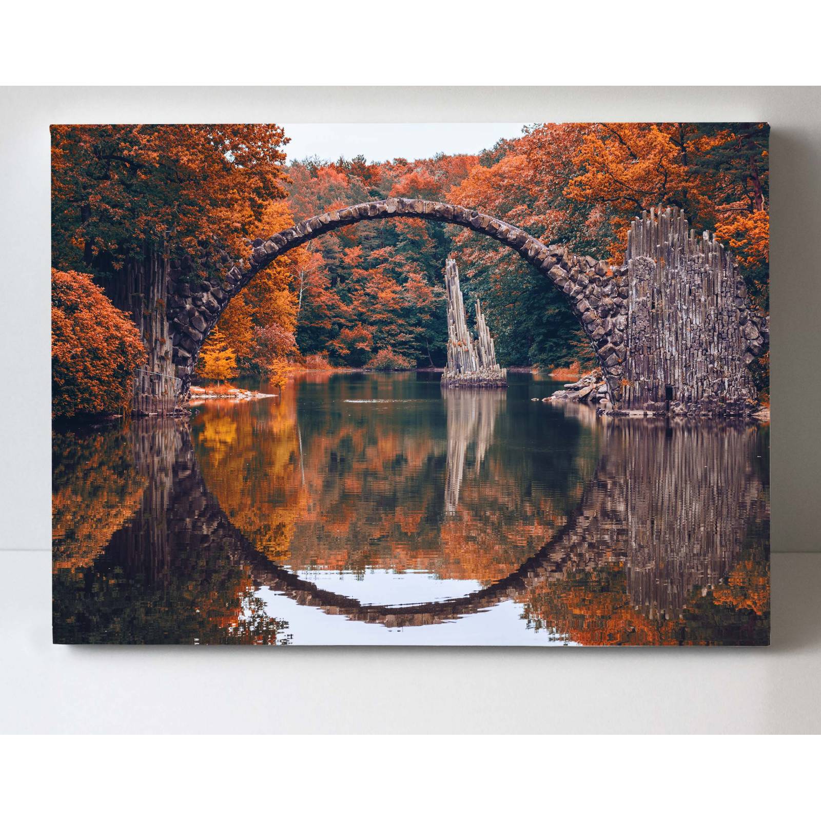 Cuadro Decorativo Canvas Puente Rakotz, Alemania 105x70